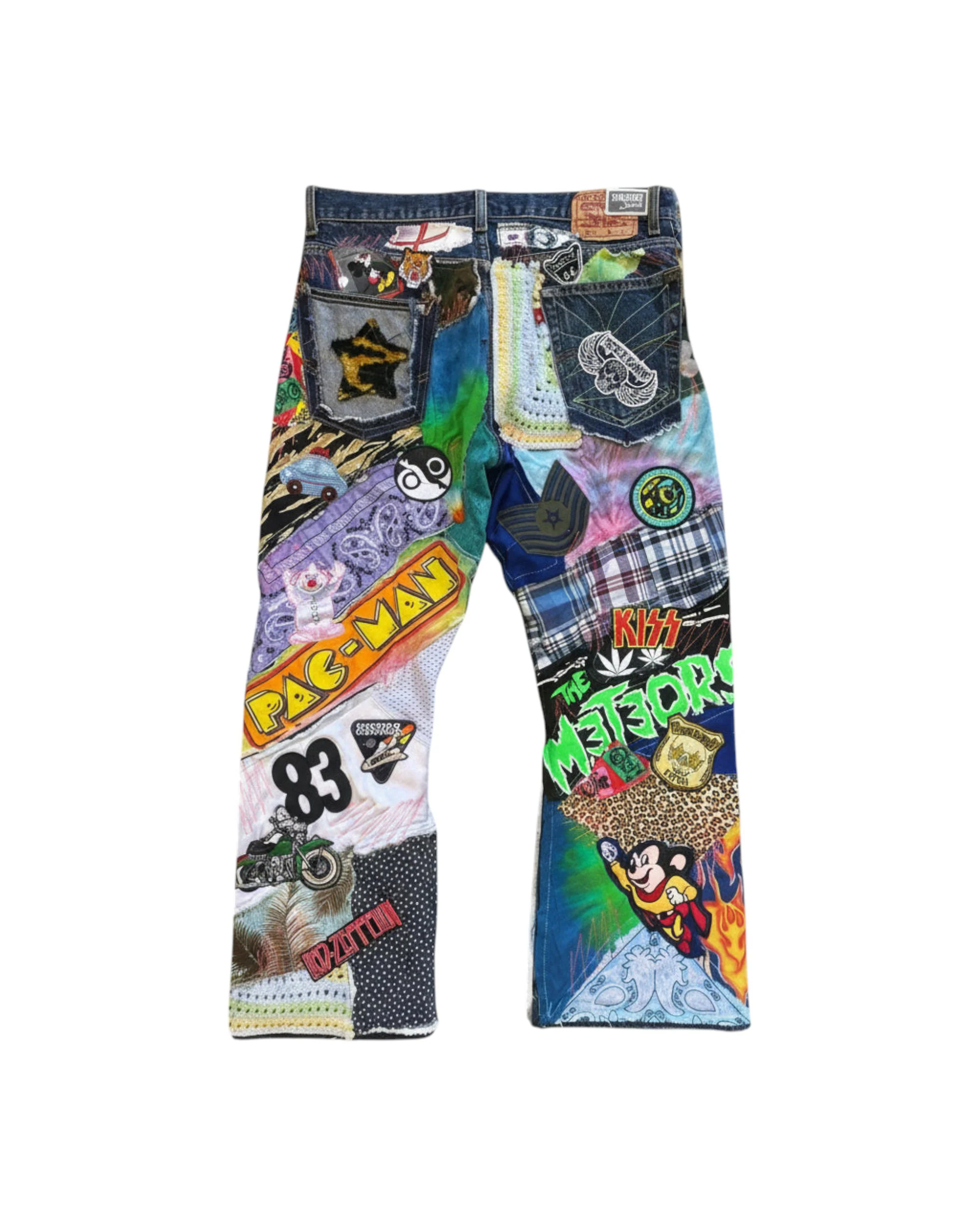 Multi Color Patchwork Pant - RANDOM SELECTION - Image 4