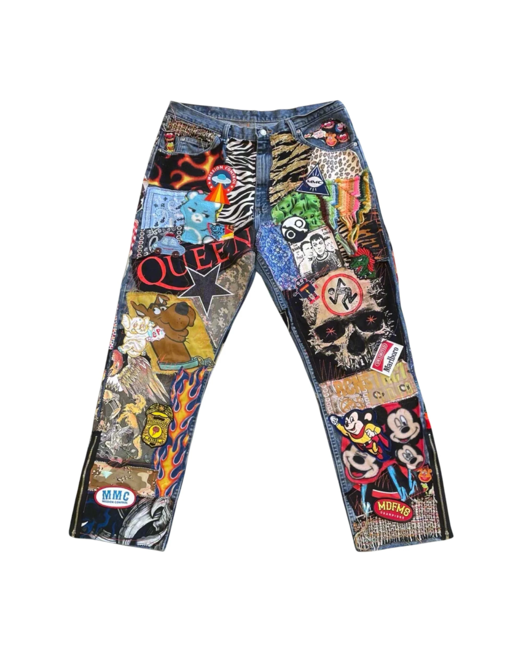Multi Color Patchwork Pant - RANDOM SELECTION - Image 5