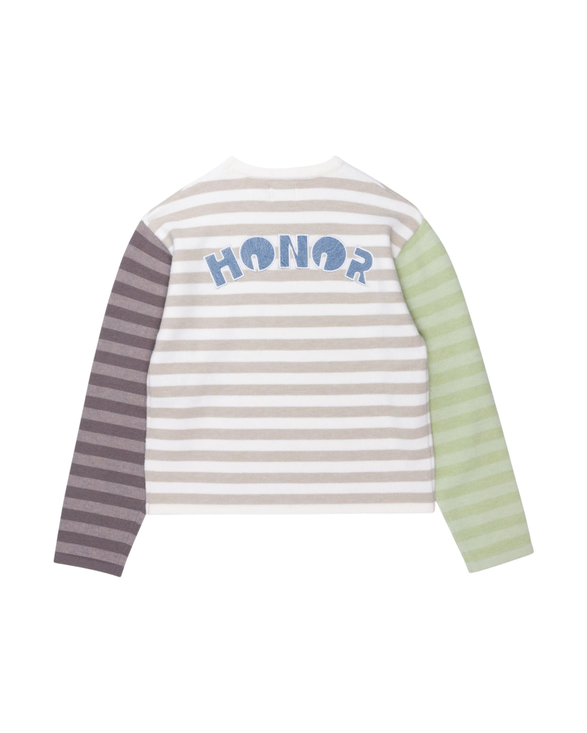 Multi Stripe Crew - Bone - Image 3