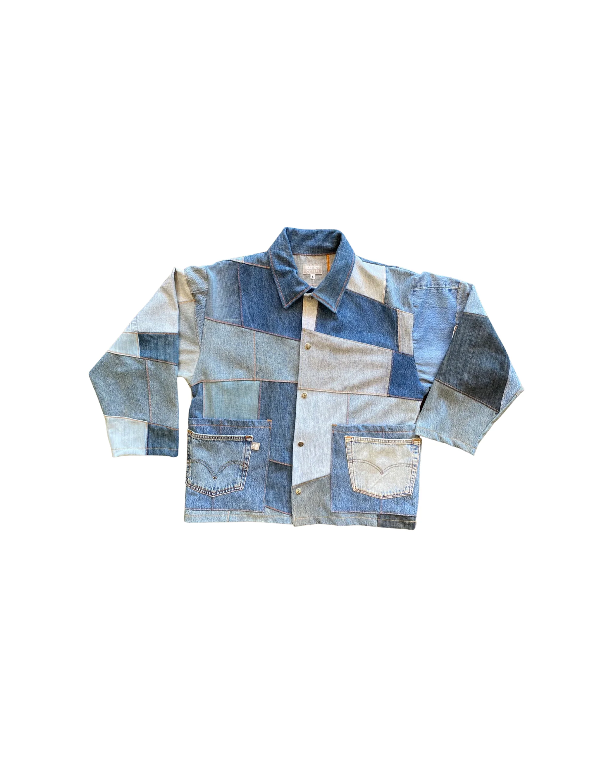 Multi Tonal Denim Jacket/*Random Selection