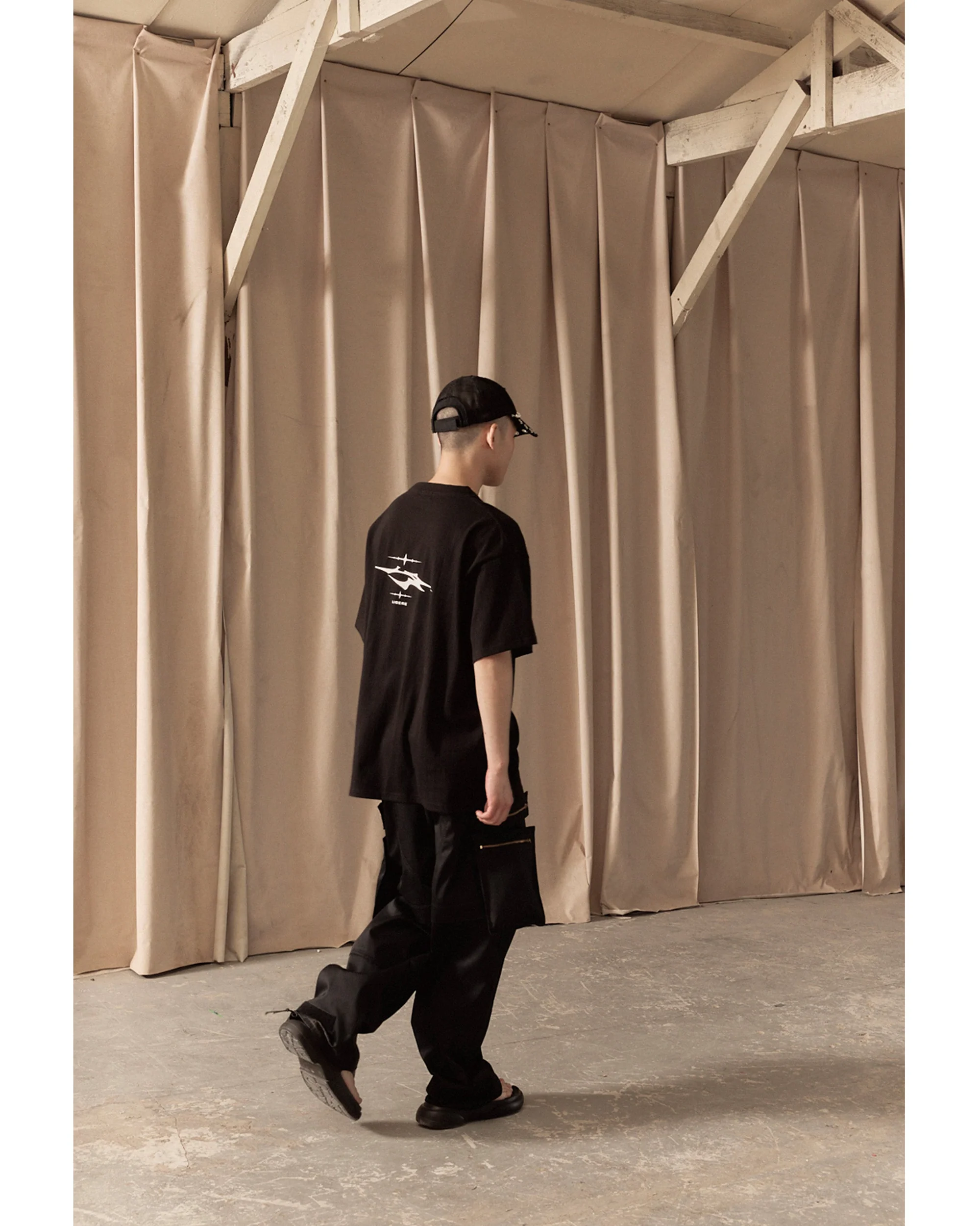 MULTI ZIP POCKET PANTS / BLACK - Image 10