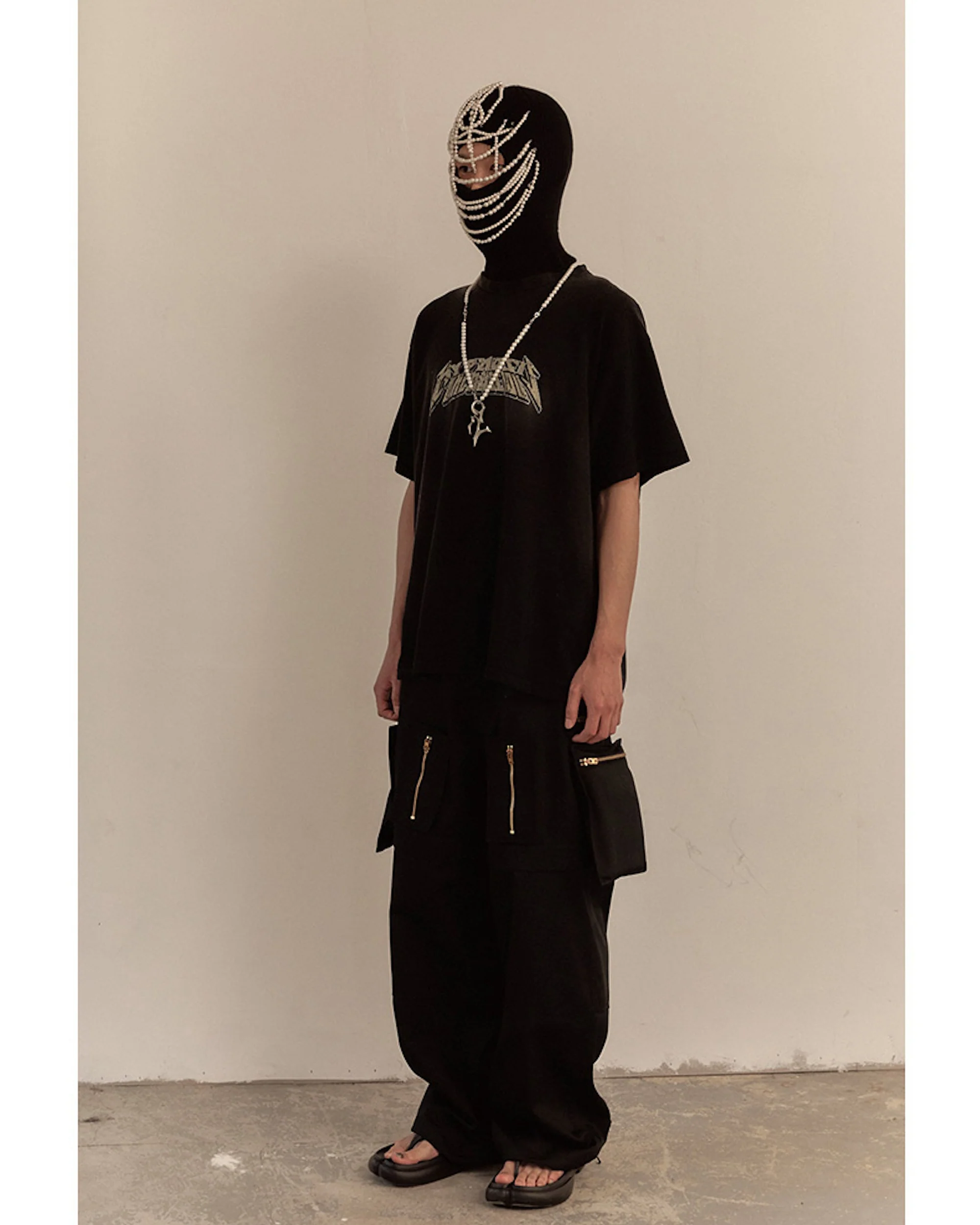 MULTI ZIP POCKET PANTS / BLACK - Image 15
