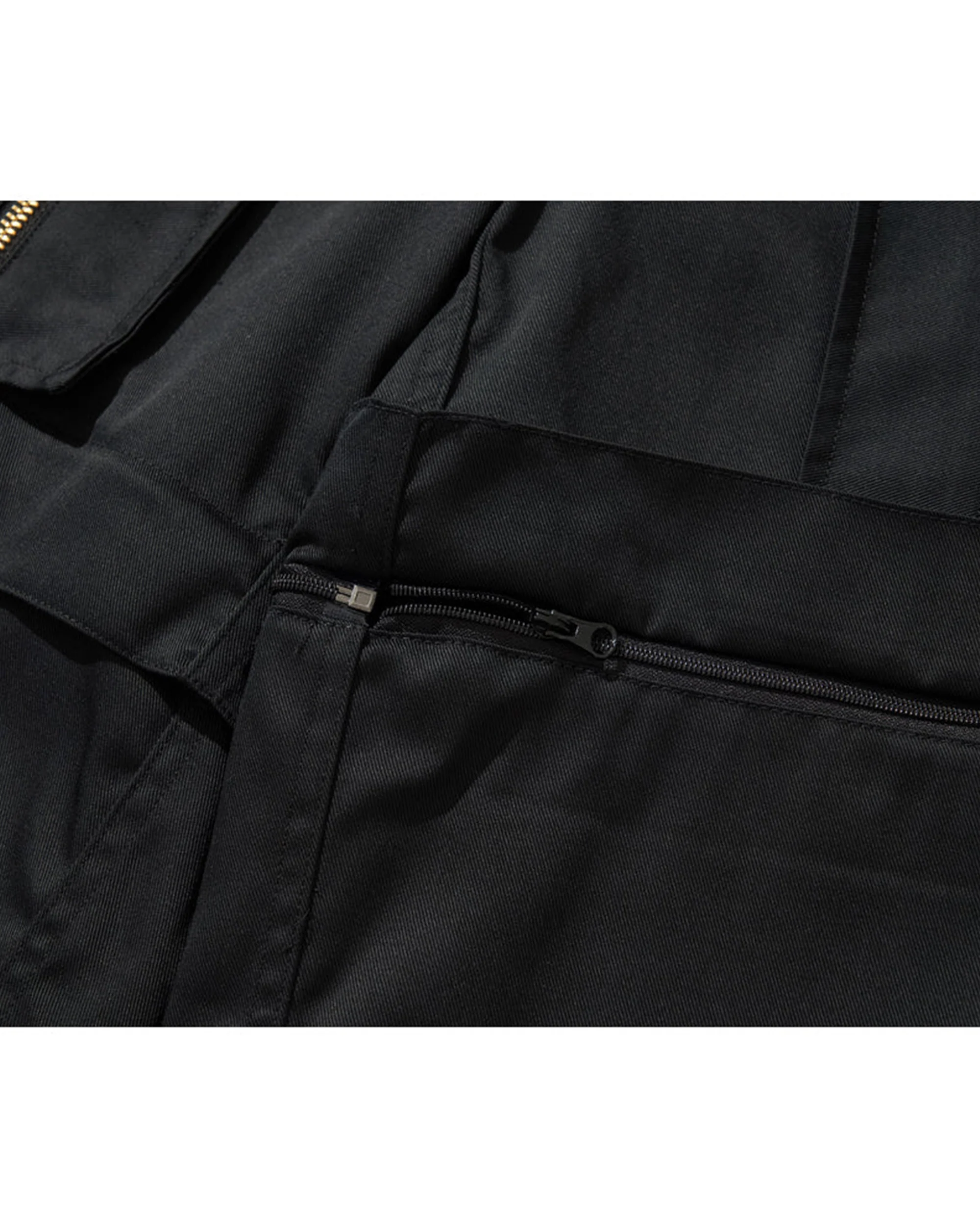 MULTI ZIP POCKET PANTS / BLACK - Image 25