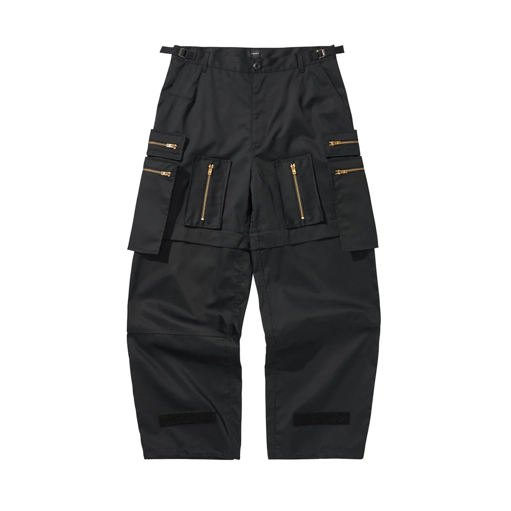 MULTI ZIP POCKET PANTS / BLACK - Image 30