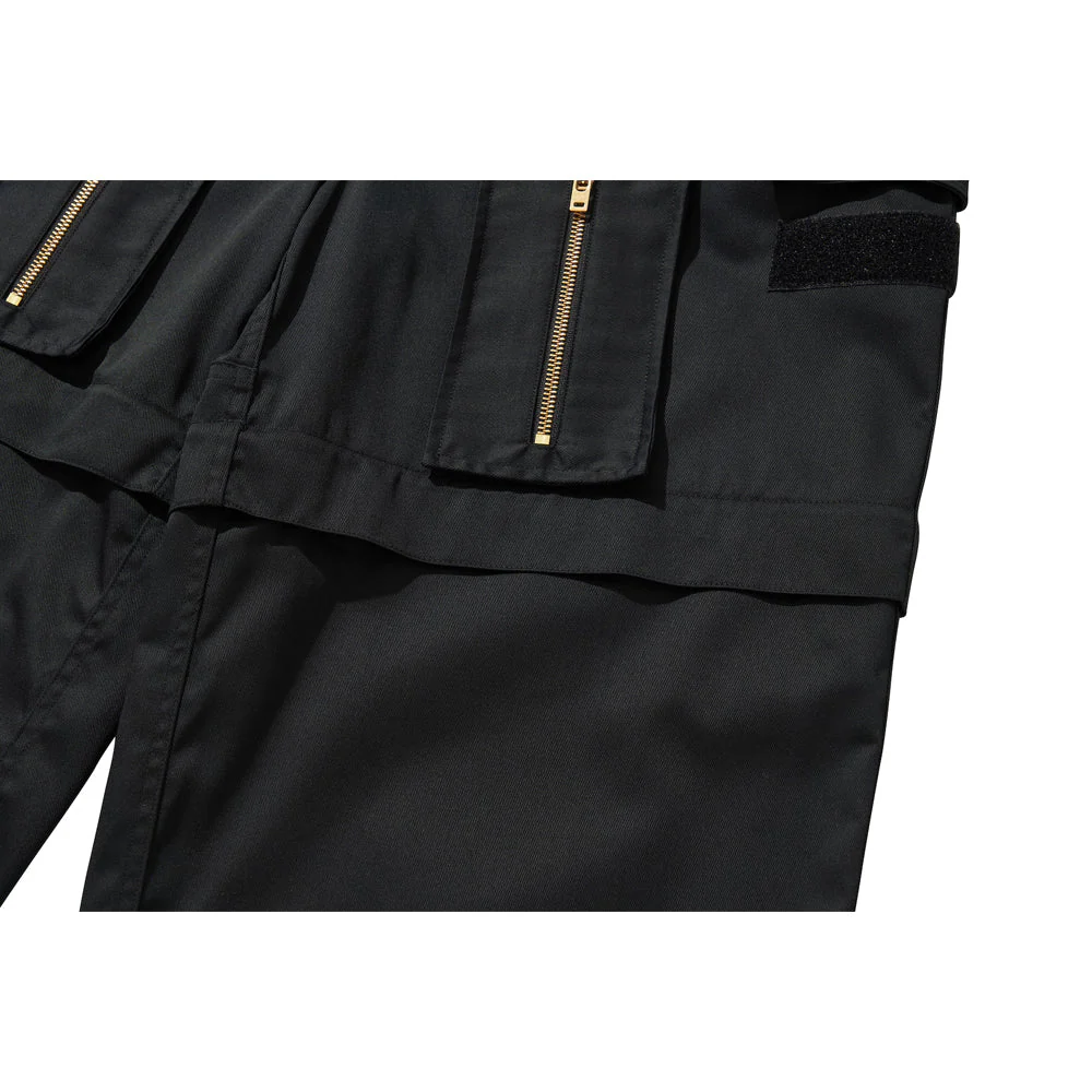 MULTI ZIP POCKET PANTS / BLACK - Image 36