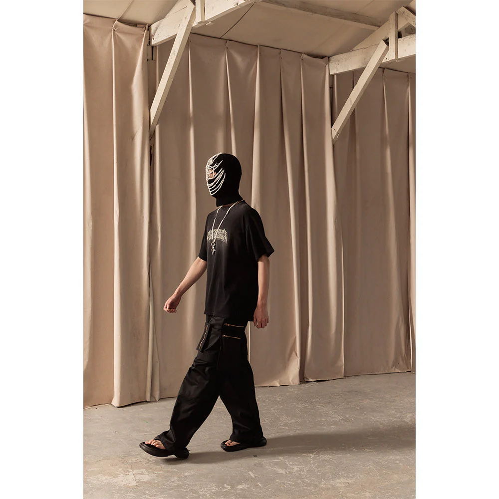 MULTI ZIP POCKET PANTS / BLACK - Image 55