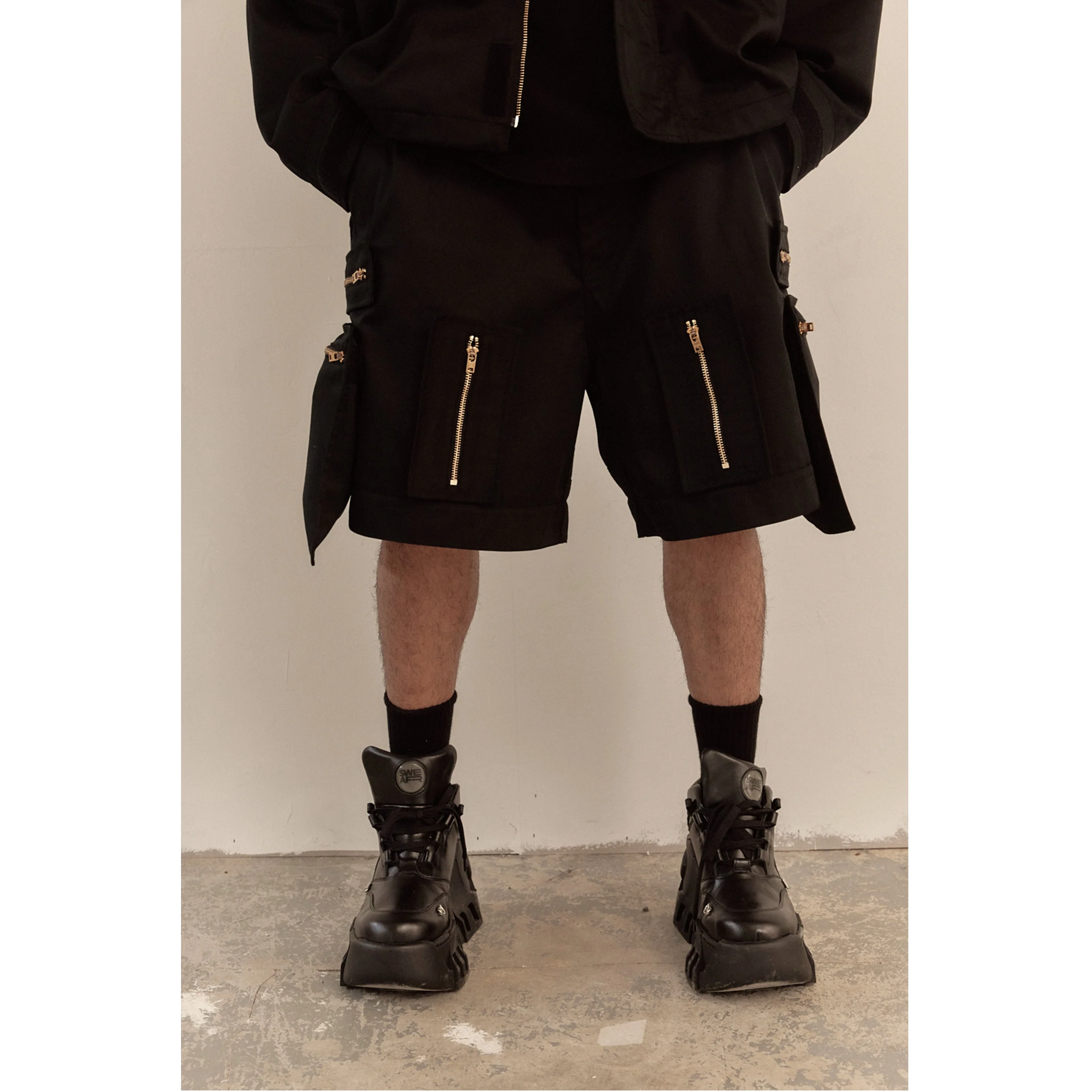 MULTI ZIP POCKET PANTS / BLACK - Image 57