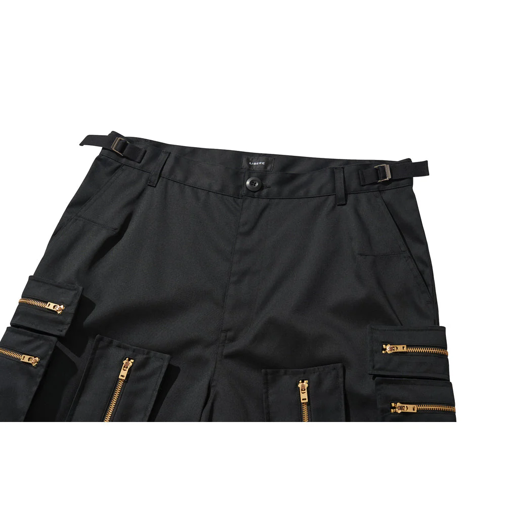 MULTI ZIP POCKET PANTS / BLACK - Image 61