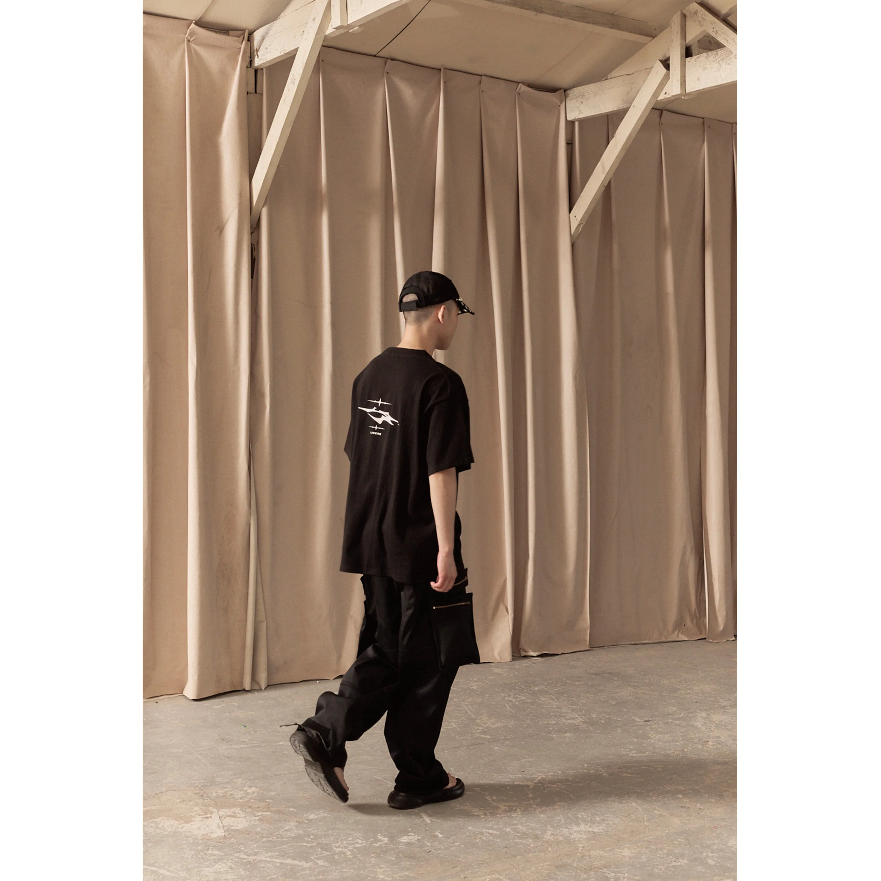 MULTI ZIP POCKET PANTS / BLACK - Image 80