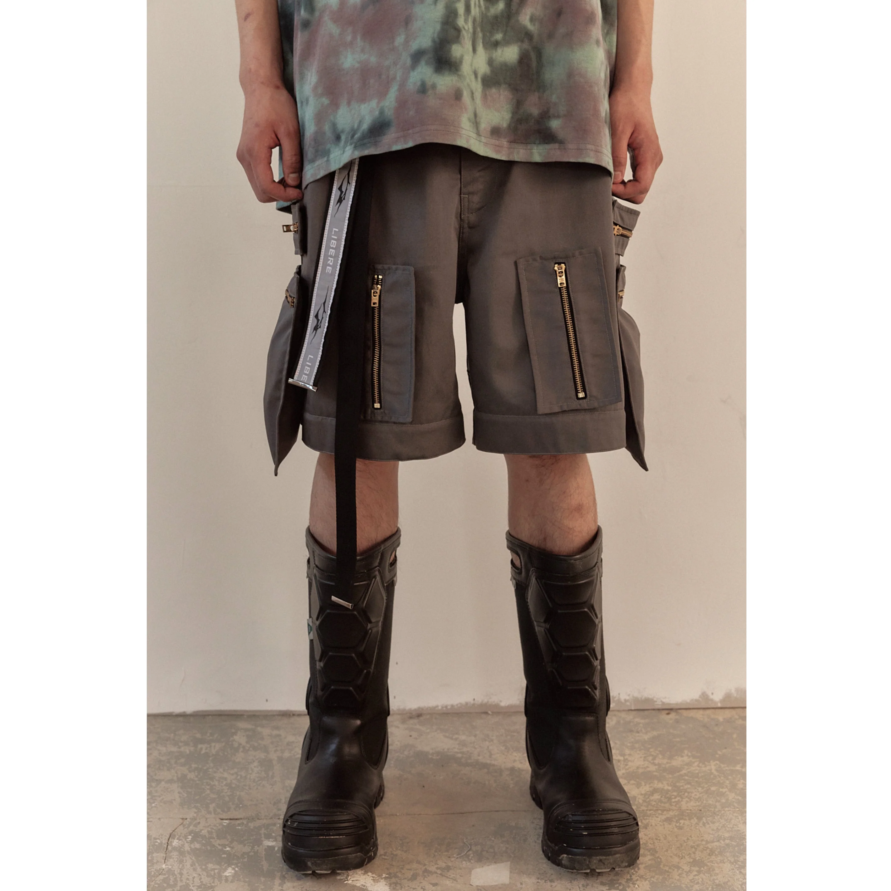 MULTI ZIP POCKET PANTS / CHARCOAL - Image 29