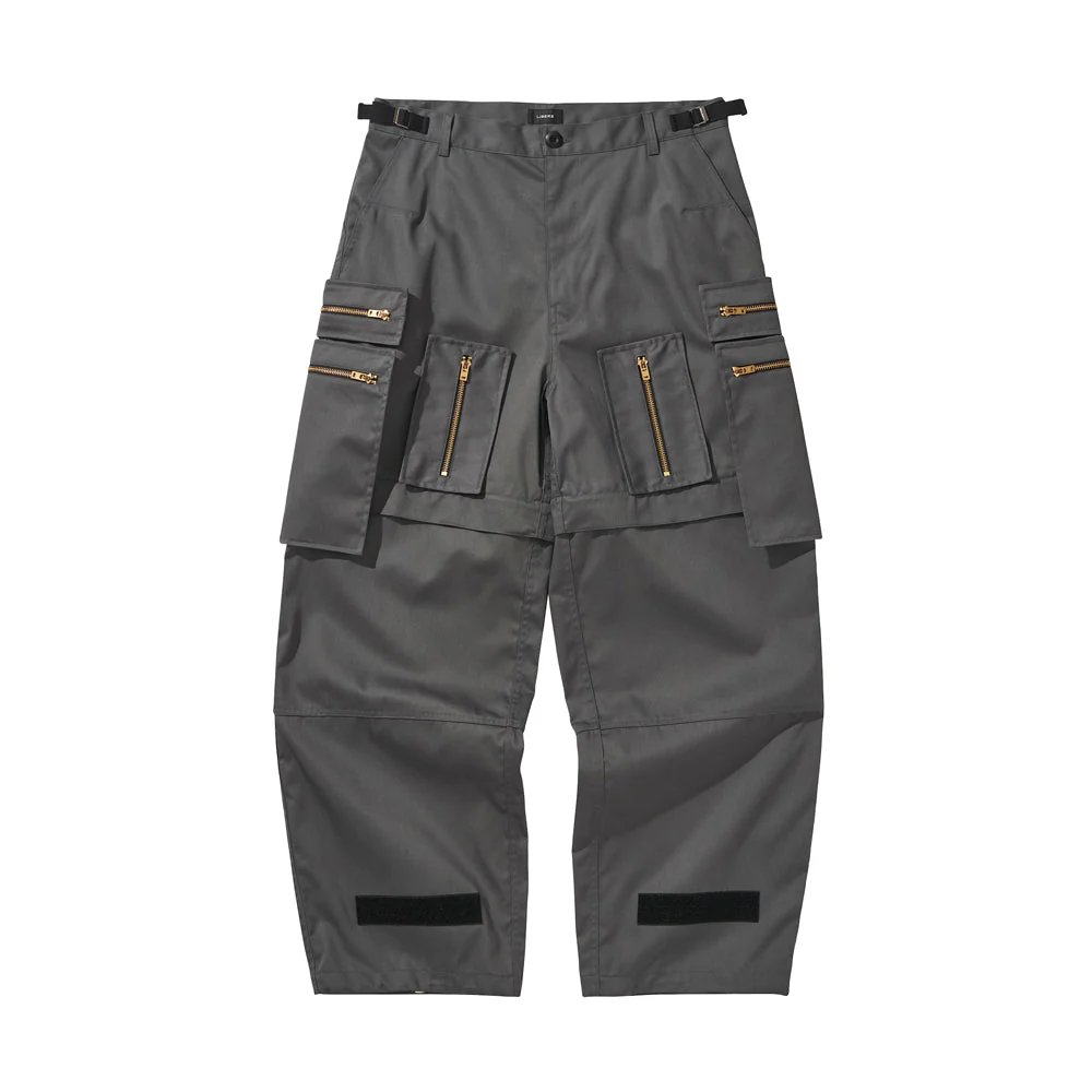 MULTI ZIP POCKET PANTS / CHARCOAL - Image 33