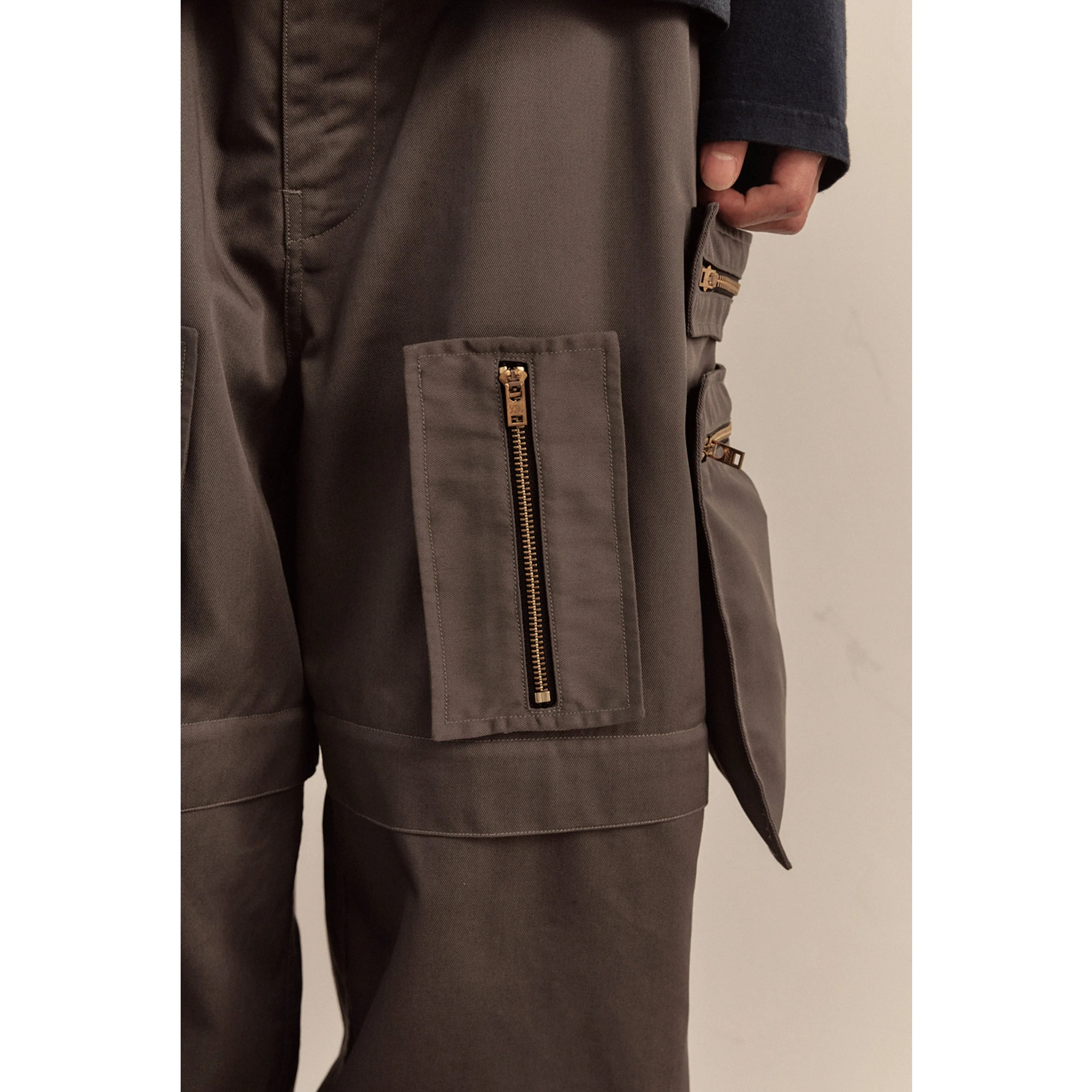 MULTI ZIP POCKET PANTS / CHARCOAL - Image 52