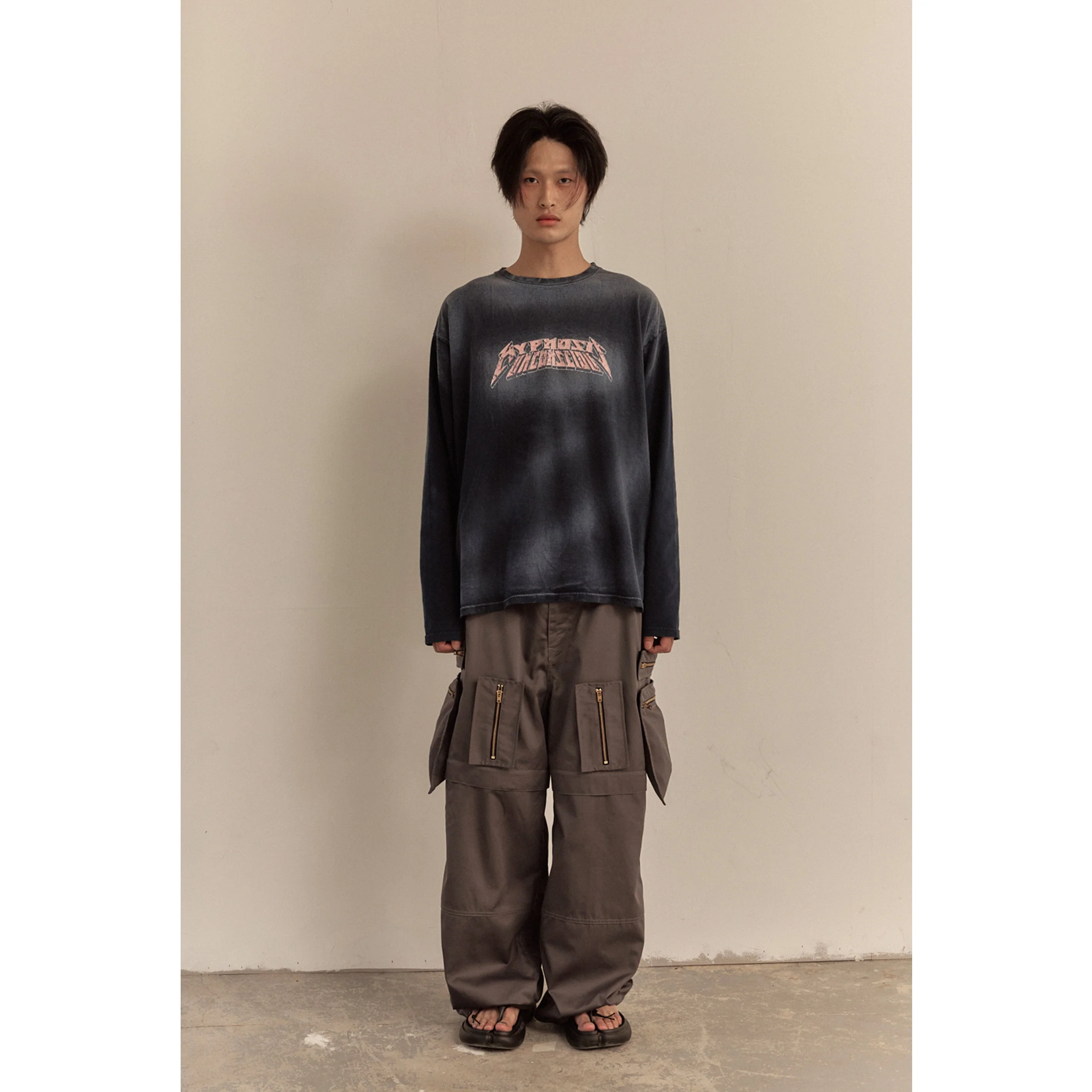 MULTI ZIP POCKET PANTS / CHARCOAL - Image 81