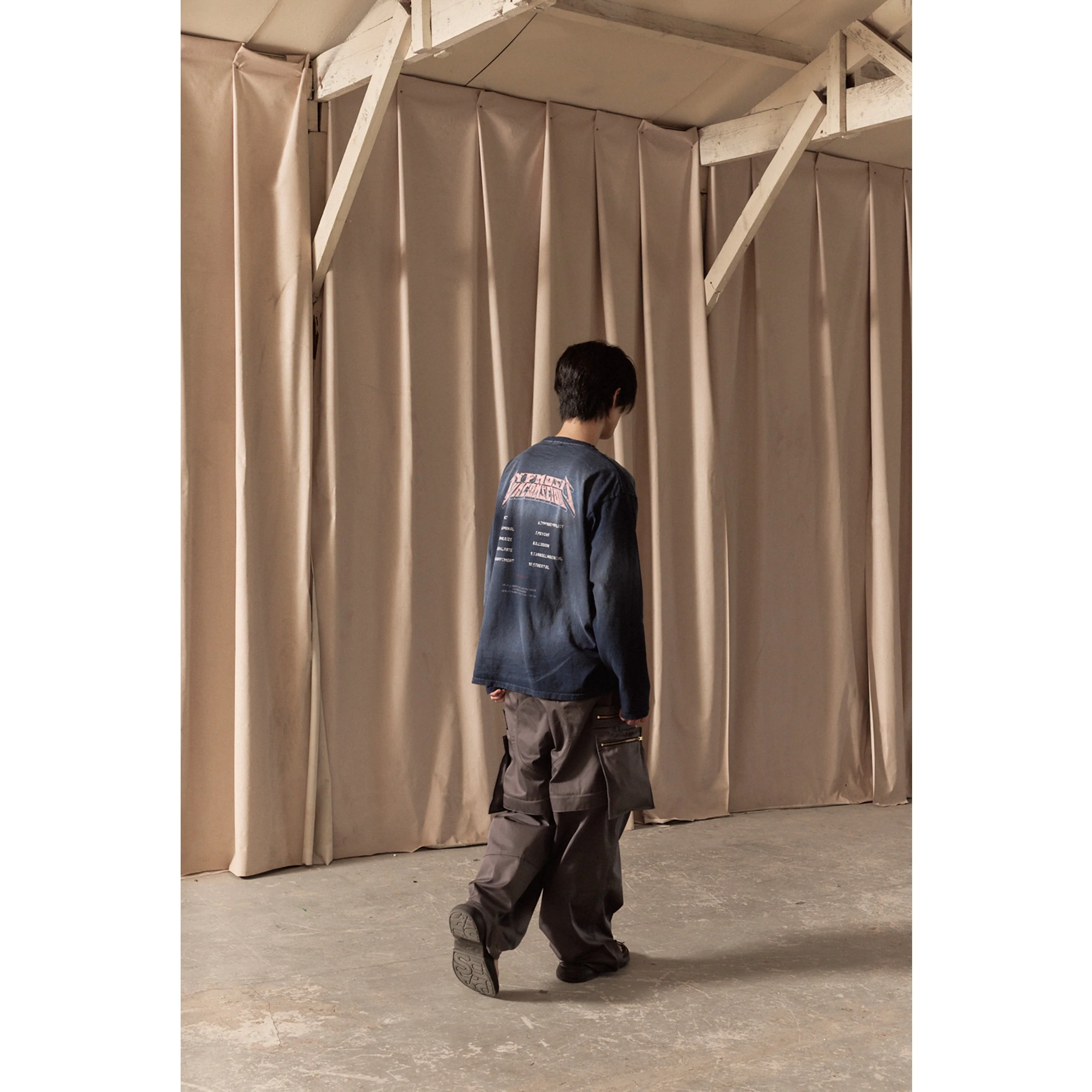MULTI ZIP POCKET PANTS / CHARCOAL - Image 88
