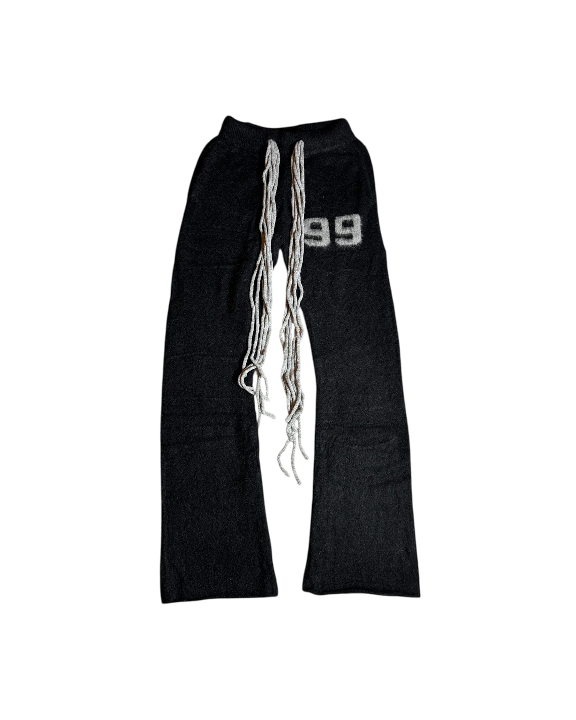 Multicord Black Mohair Pants