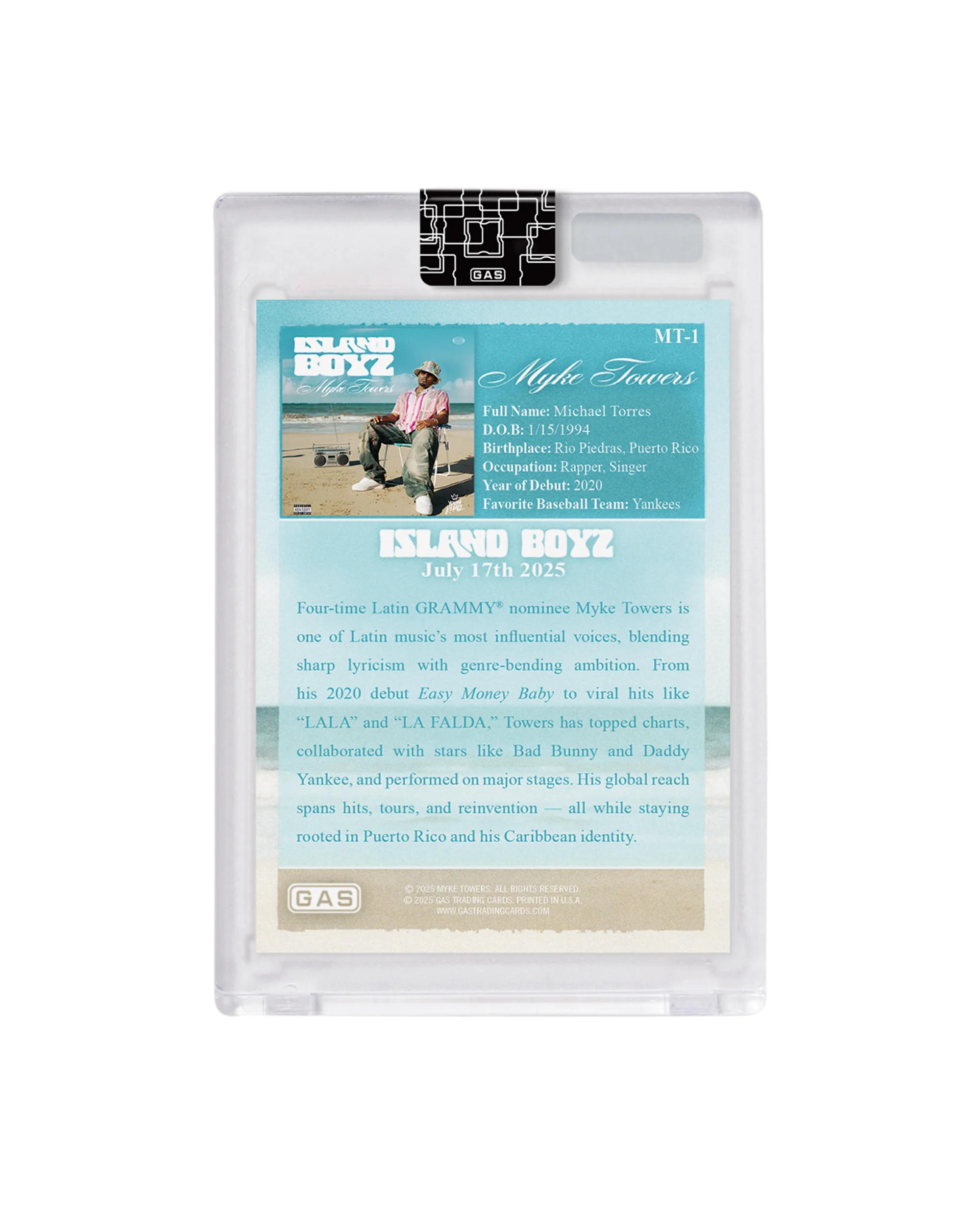 Myke Towers x GAS Trading Card - Image 5