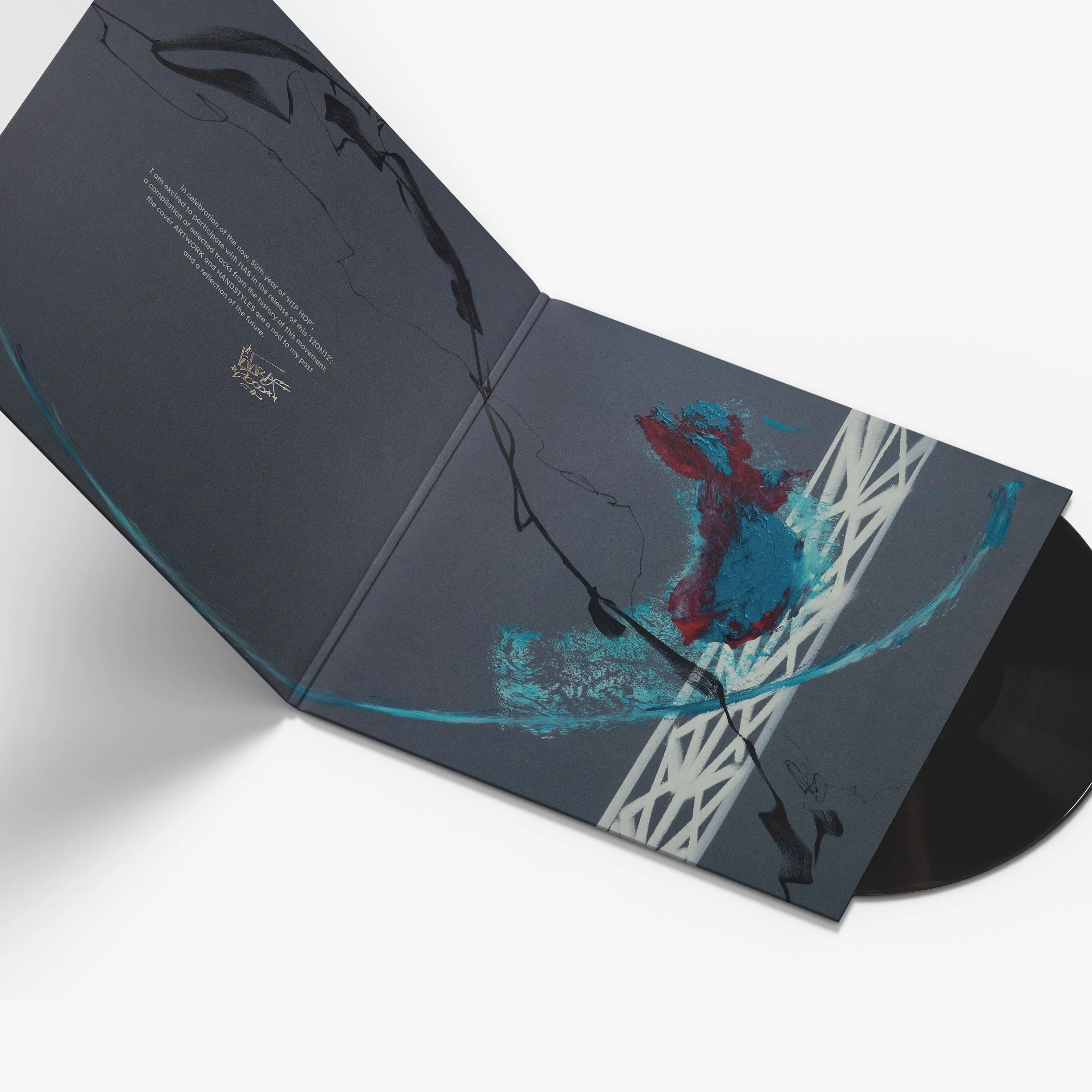 Nas x Futura 3rd Edition Vinyl Record, hand-finished by the artist - Image 23