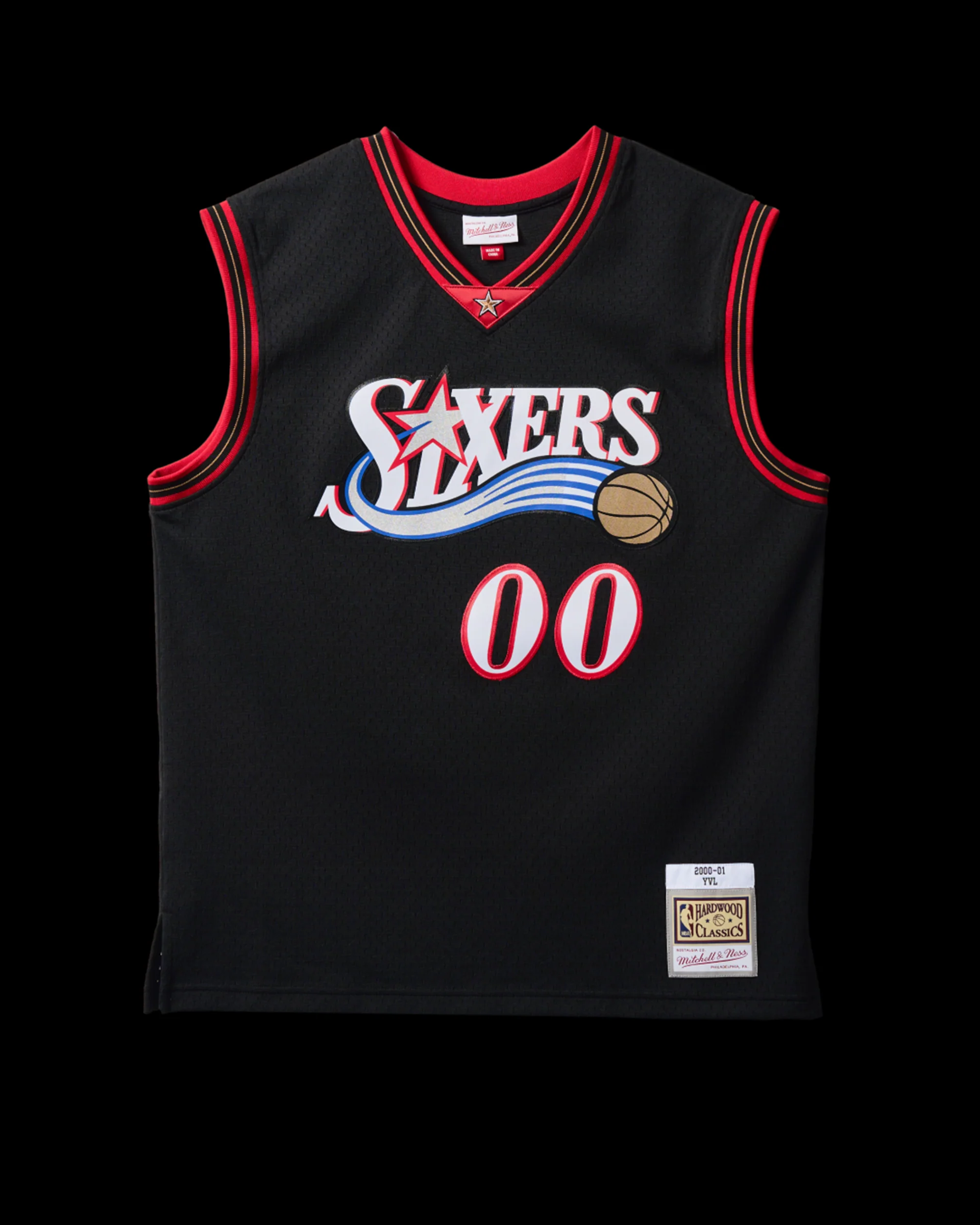 NBA PLAYBOI CARTI X M&N JERSEY PHILADELPHIA 76ERS 2000