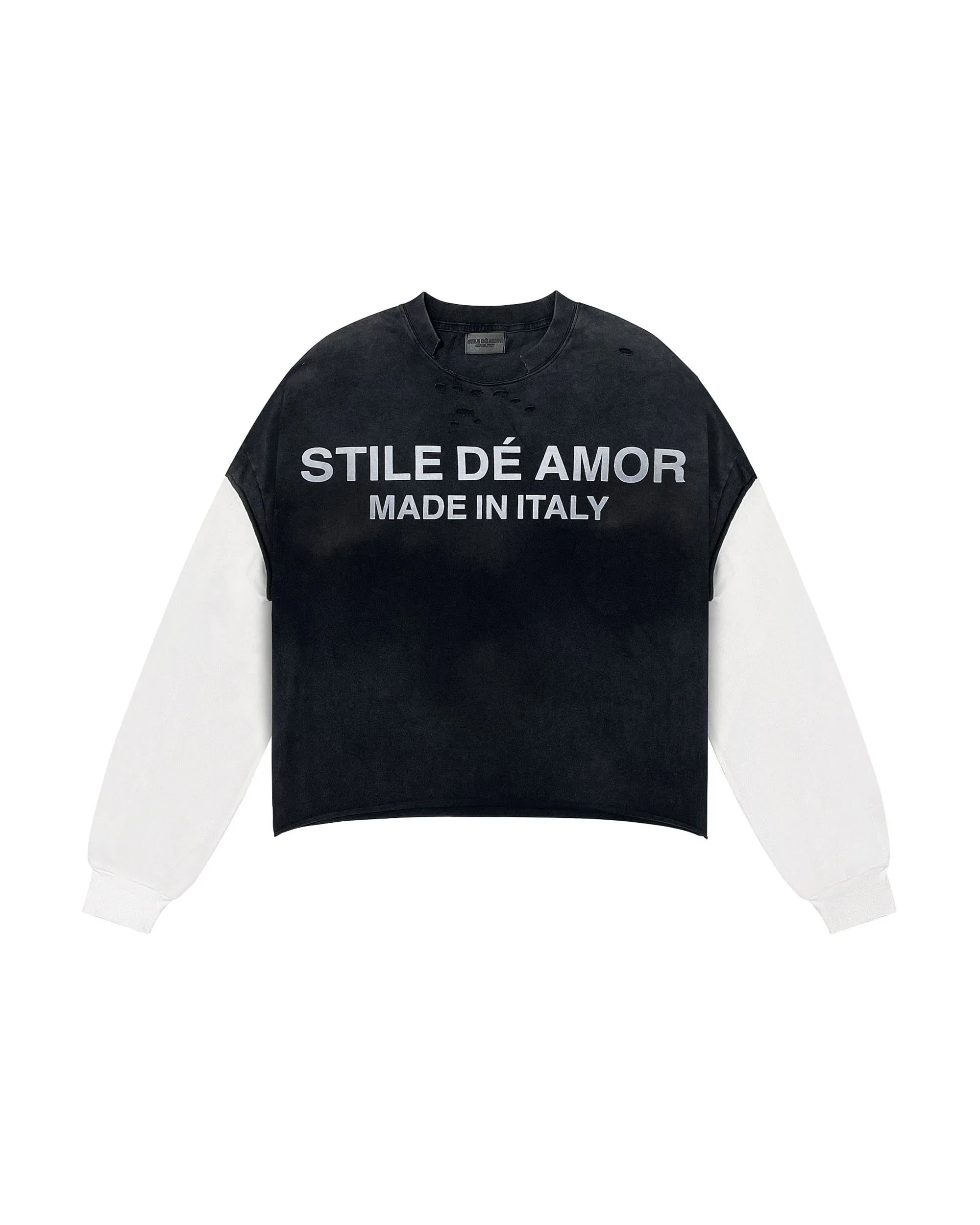 NERO SU BIANCO LONGSLEEVE
