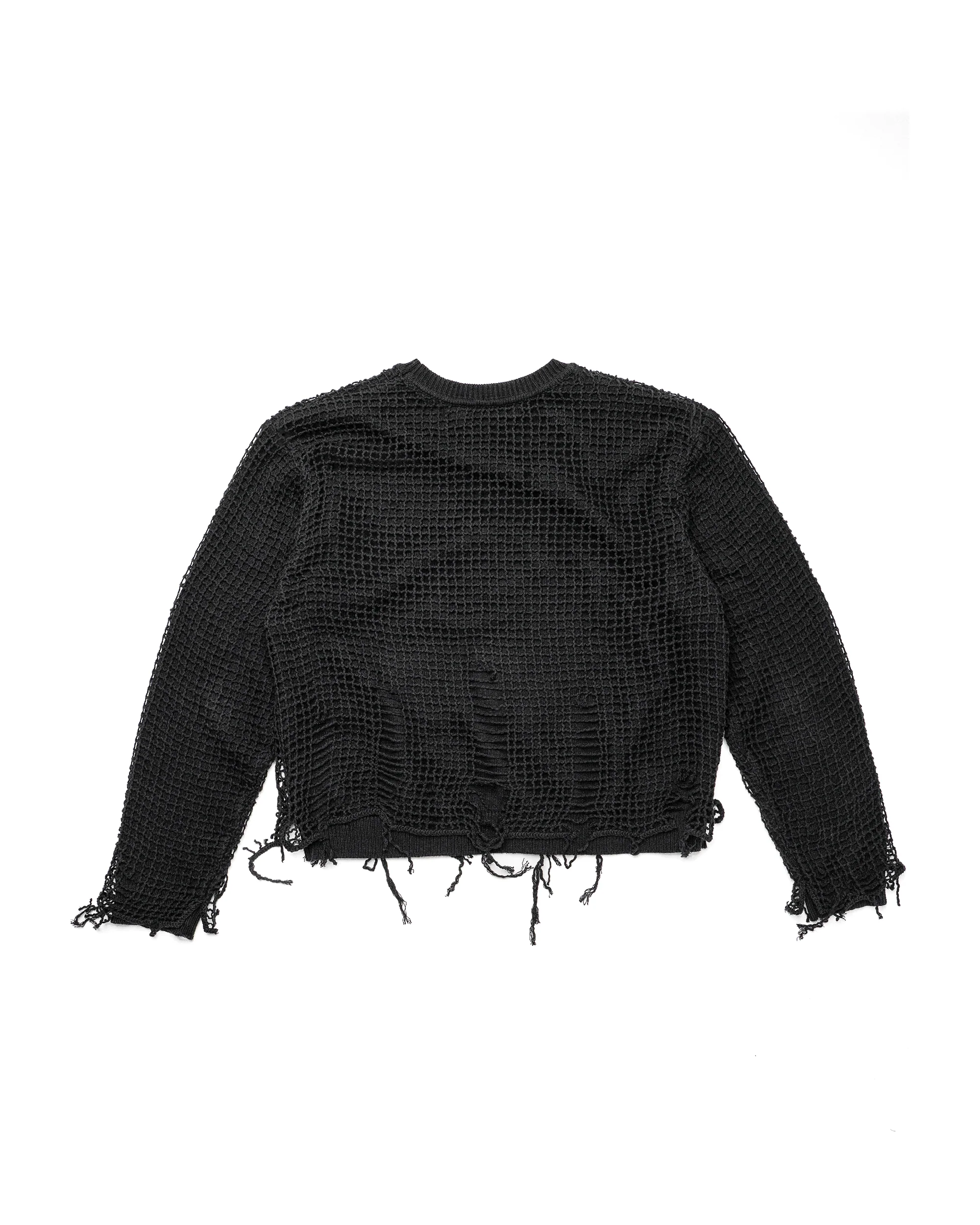 Netted Sweater - Black - Image 3