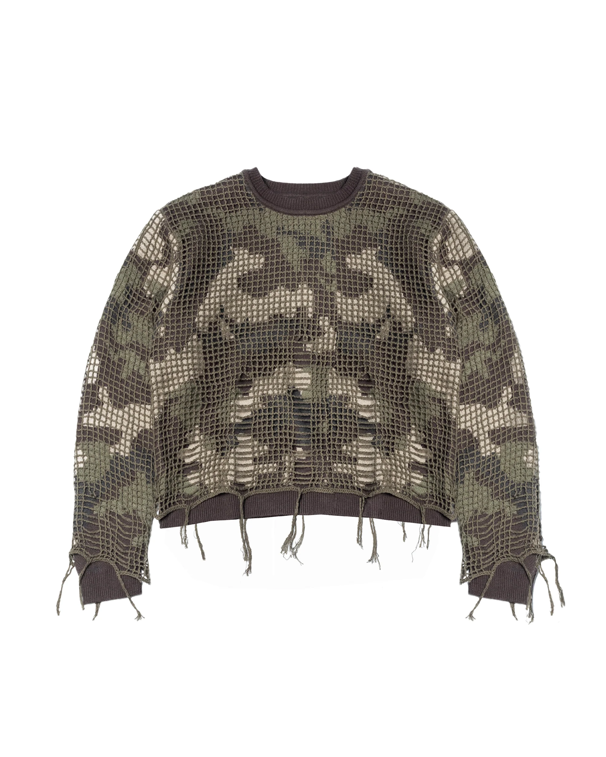 Netted Sweater - Camo