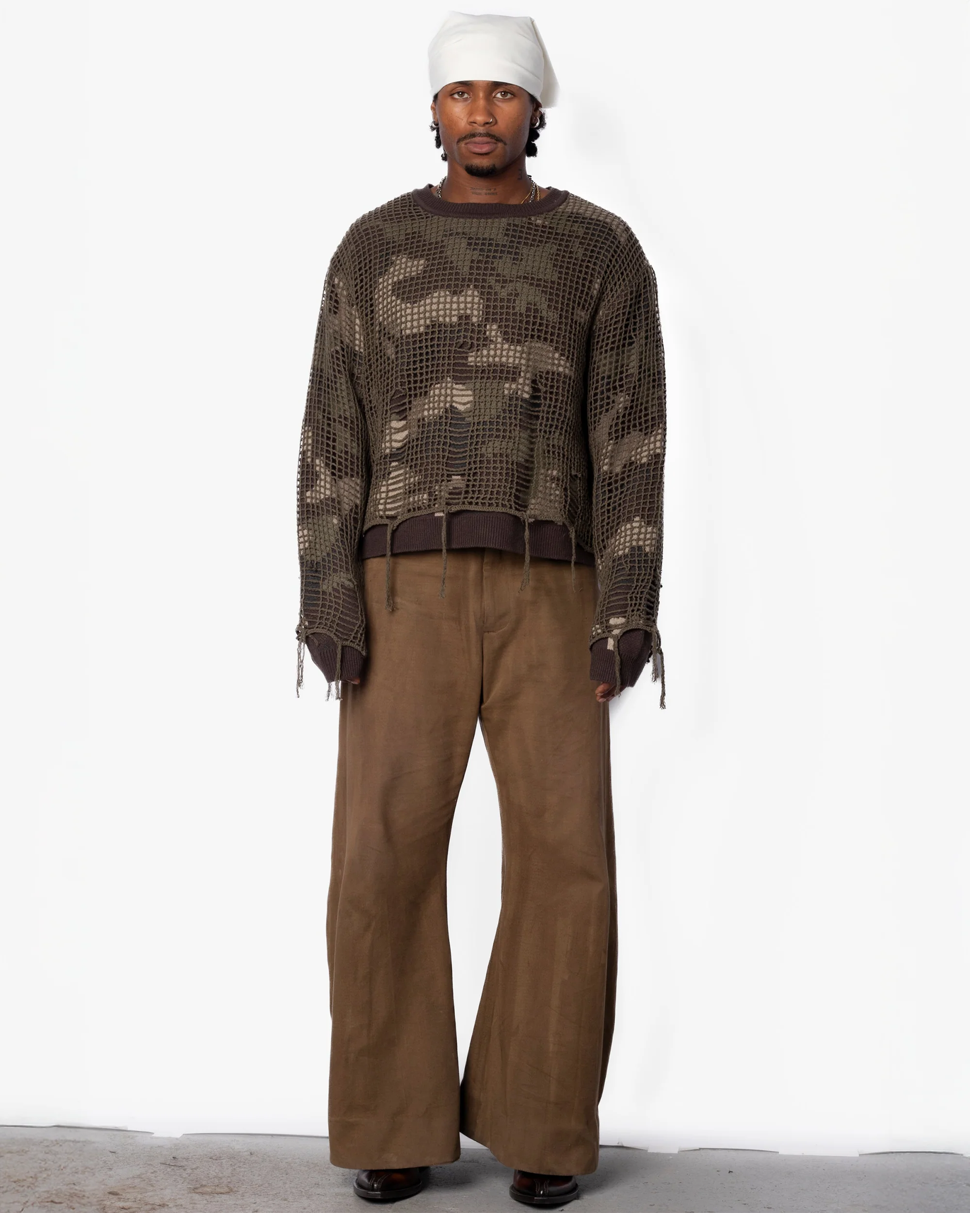 Netted Sweater - Camo - Image 2