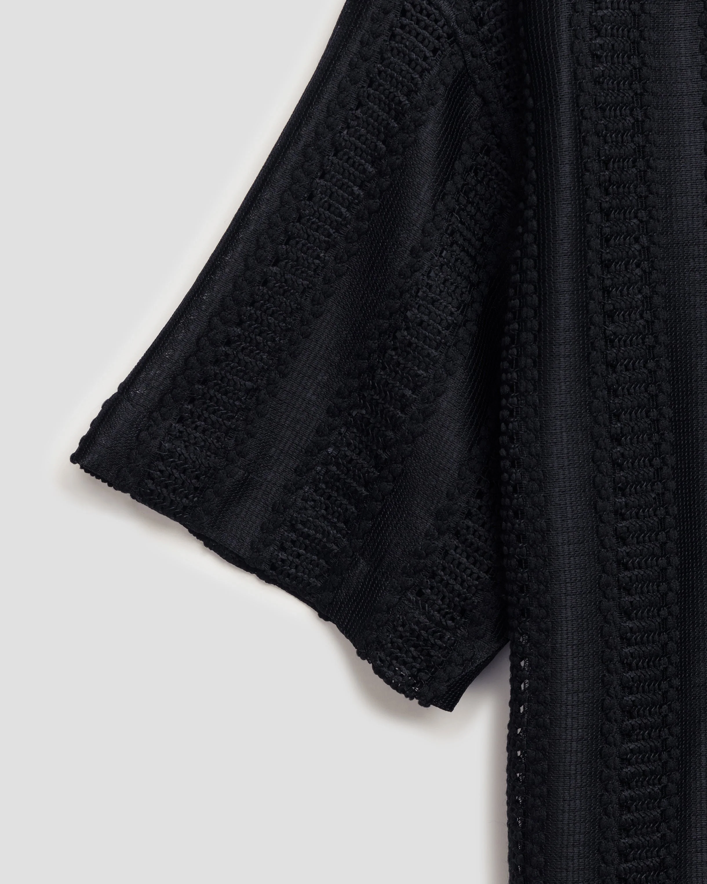NIGHT BLACK KNIT SHIRT - Image 14