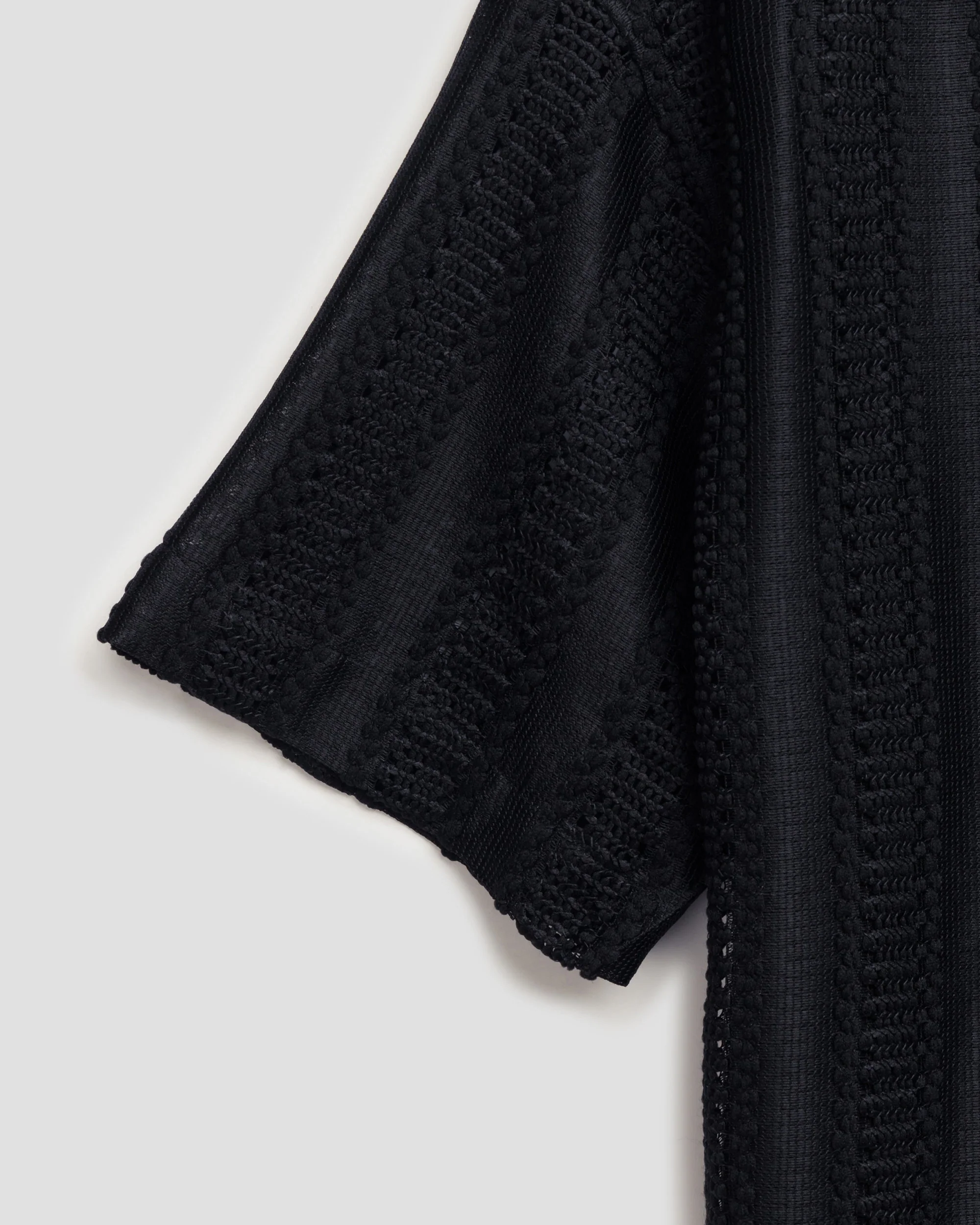 NIGHT BLACK KNIT SHIRT - Image 3