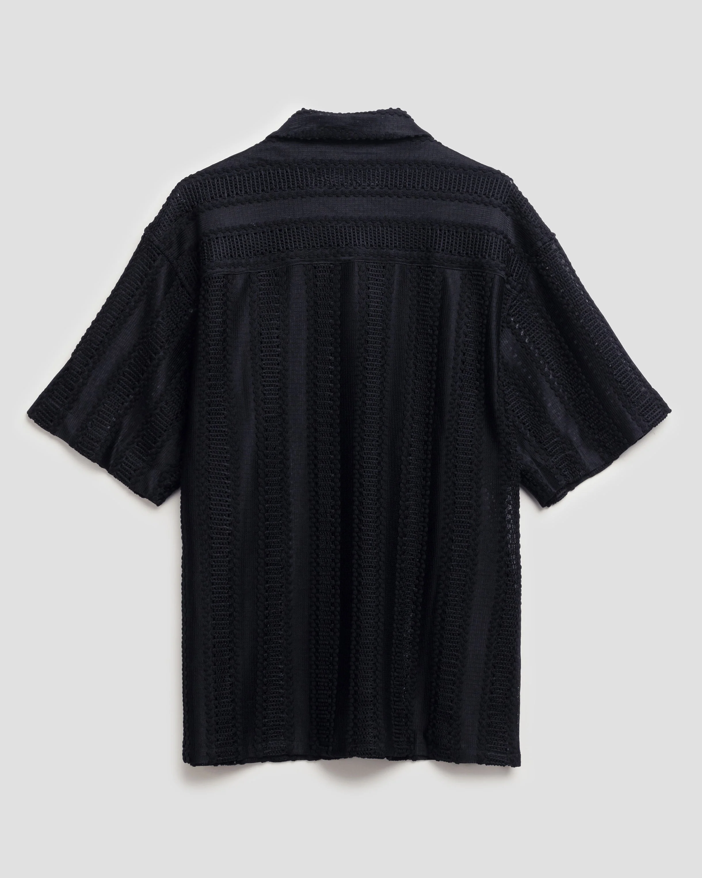 NIGHT BLACK KNIT SHIRT - Image 7
