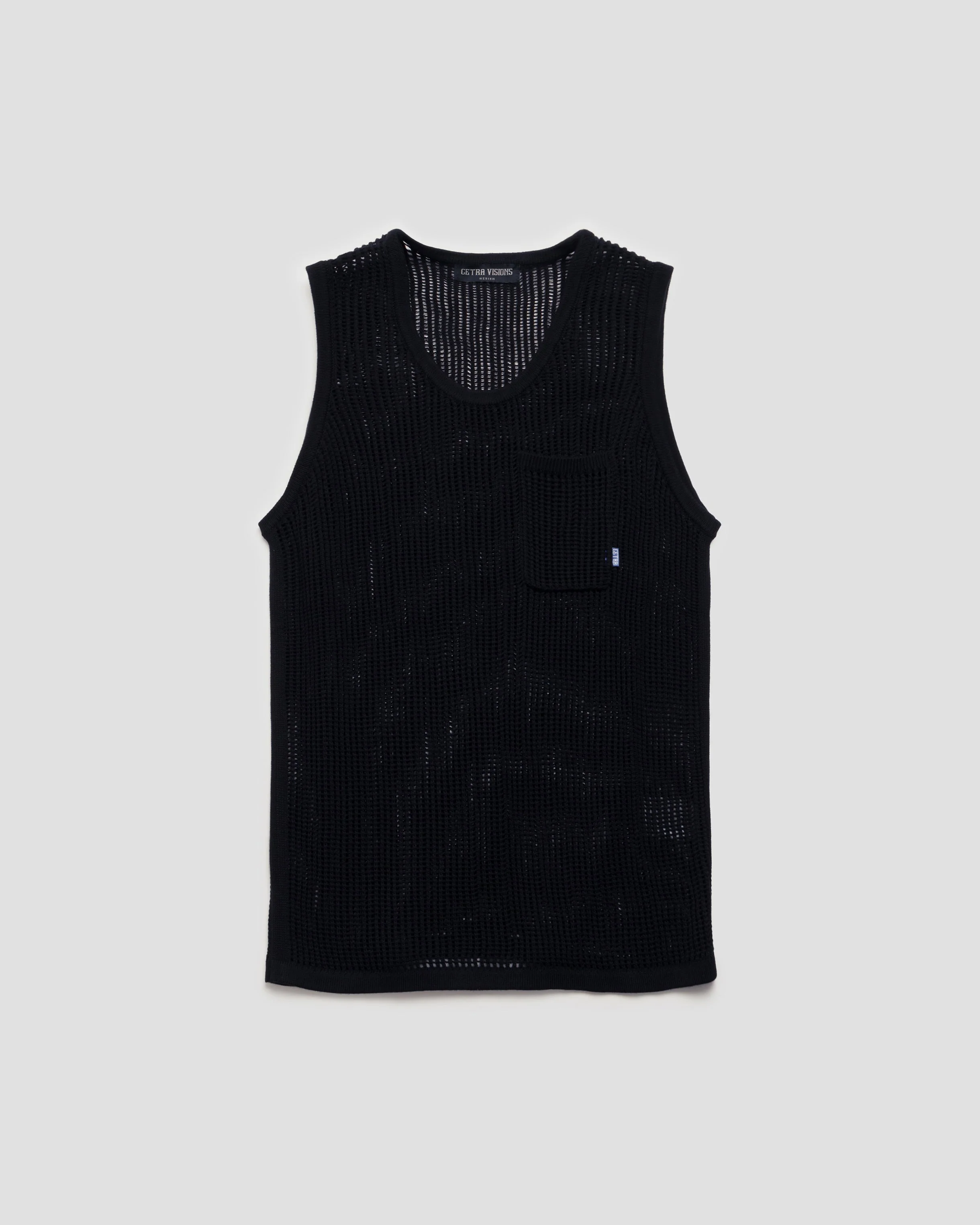 NIGHT BLACK KNITTED TANK TOP - Image 11