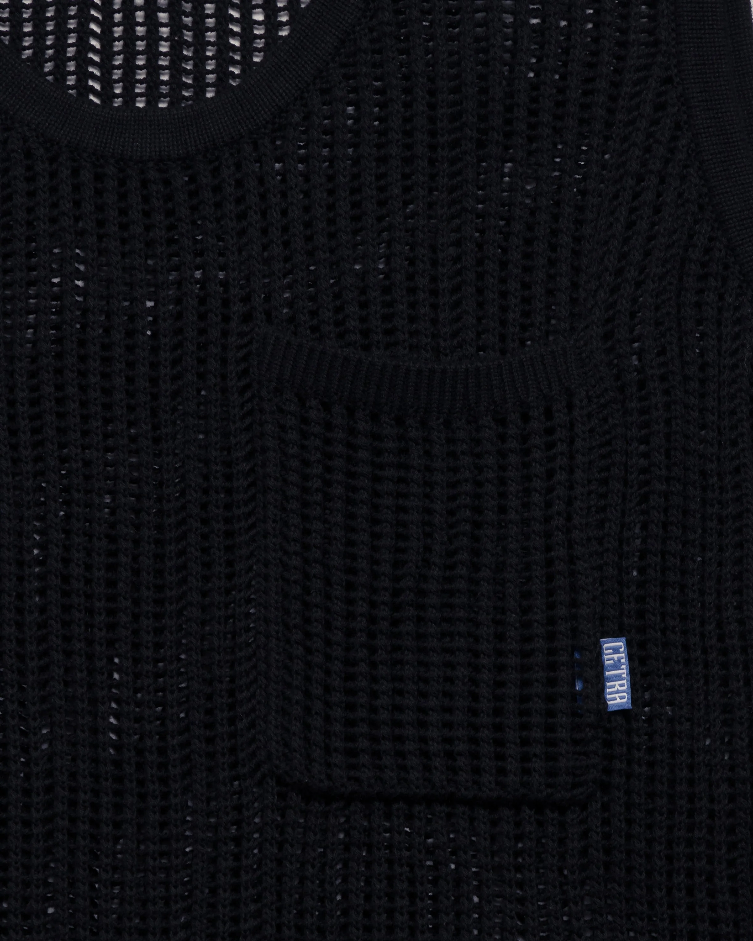 NIGHT BLACK KNITTED TANK TOP - Image 8