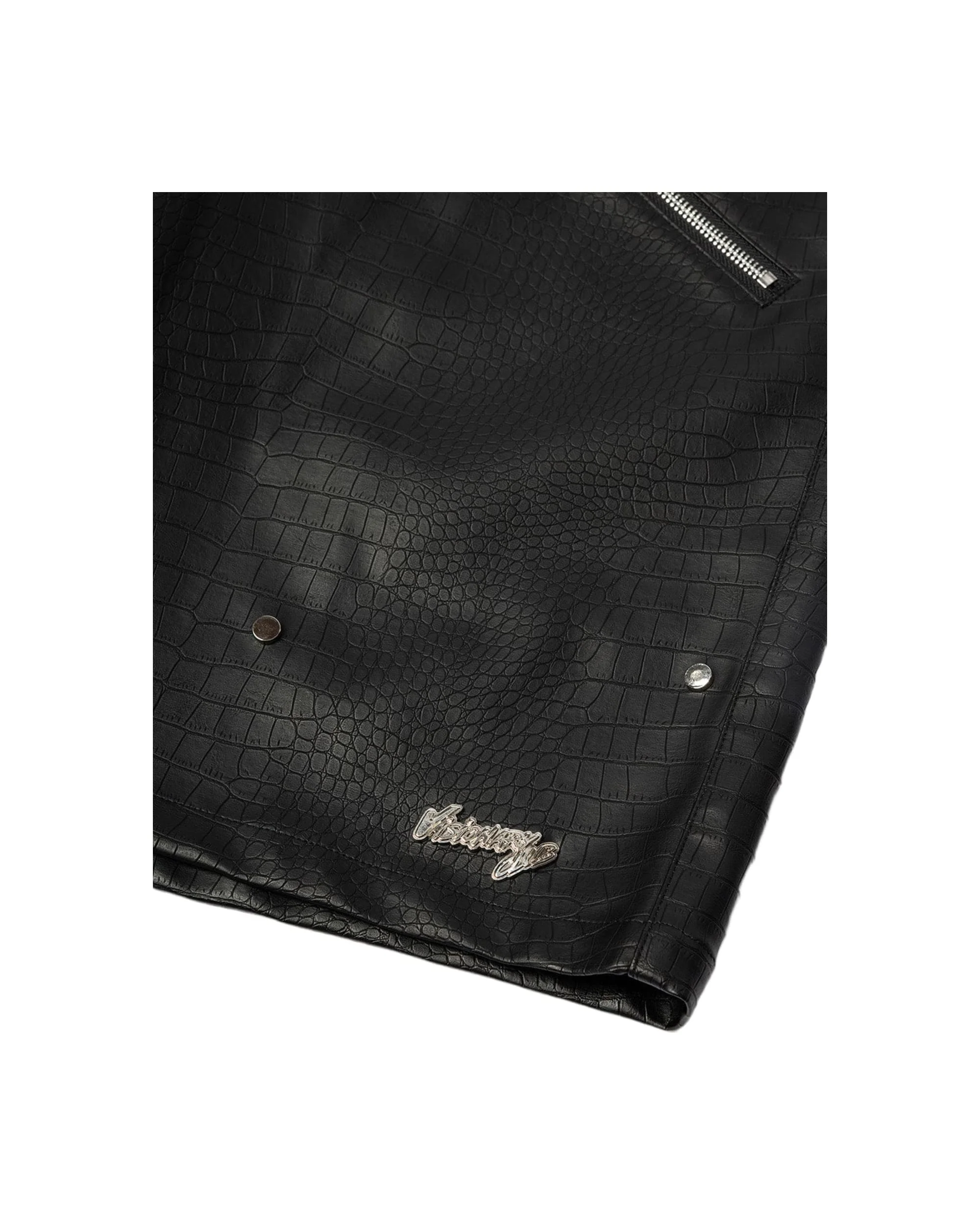 "NIGHT CRAWLER " BAGGY LEATHER SHORTS - Image 8