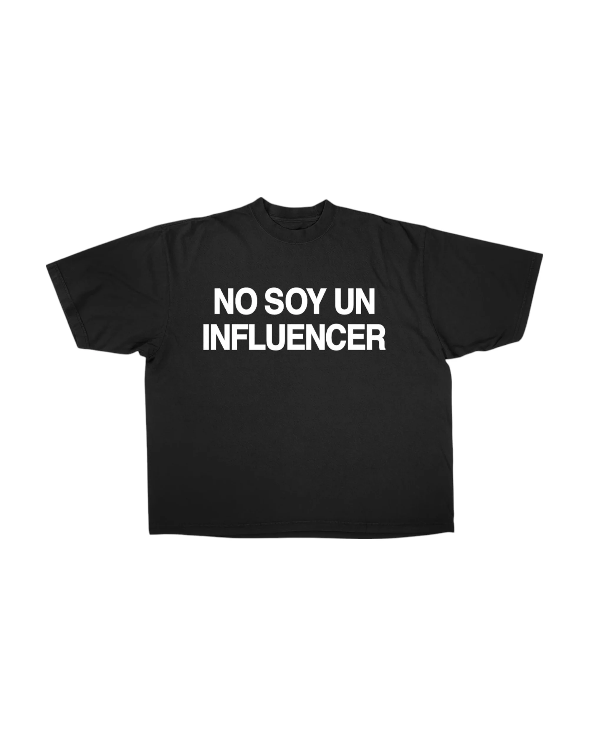 No Soy Un Influencer Camisa Negra