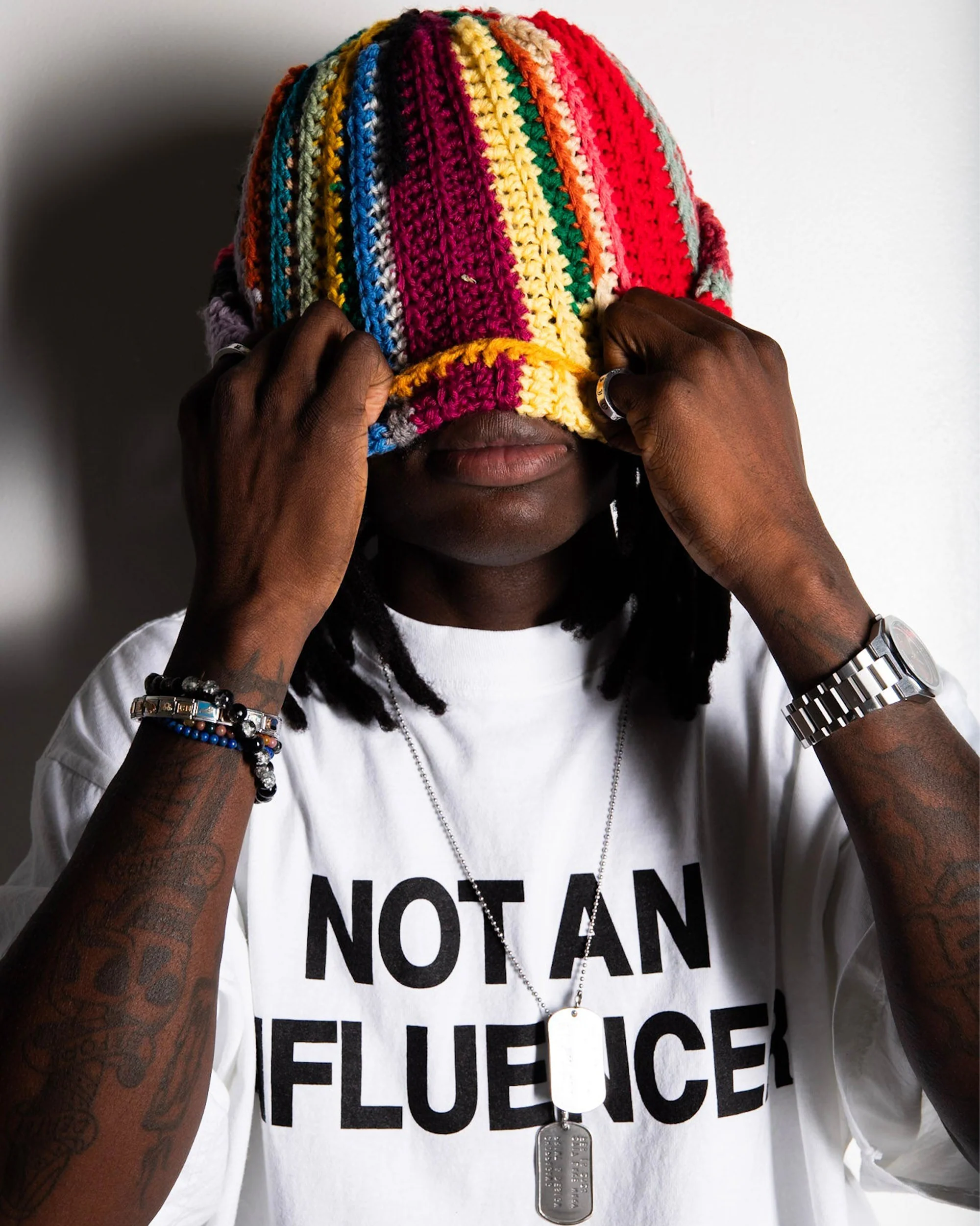 Not An Influencer OG White Tee - Image 2