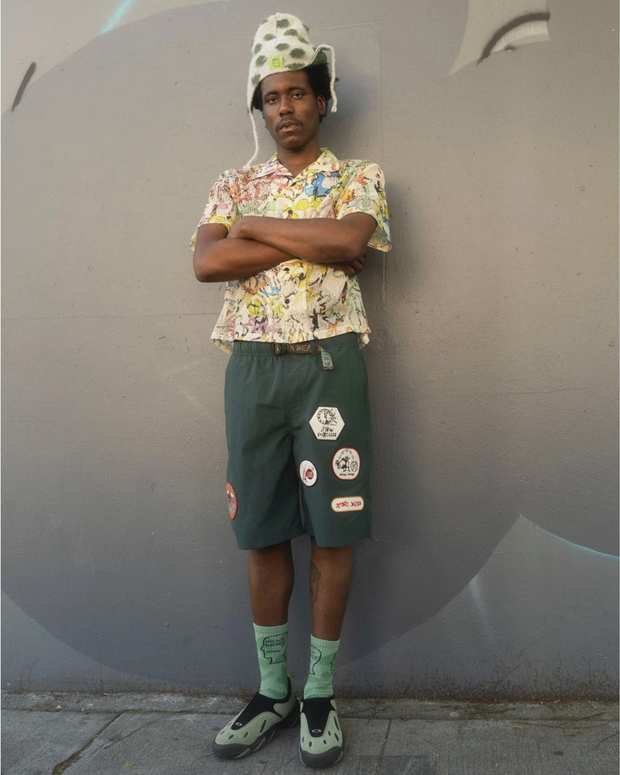 Nylon Baggy Climber Short - Forest Green - Image 4
