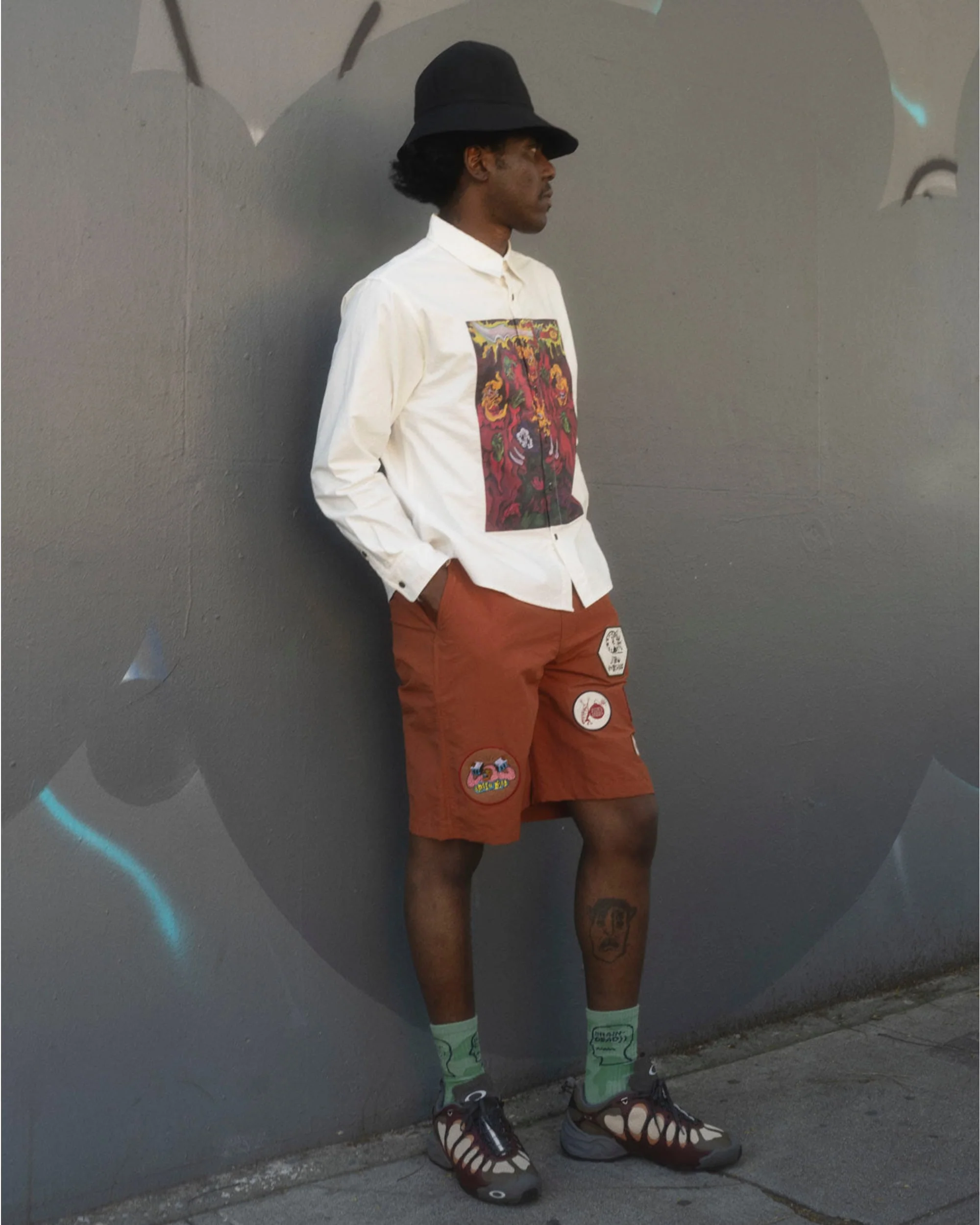 Nylon Baggy Climber Short - Rust - Image 2