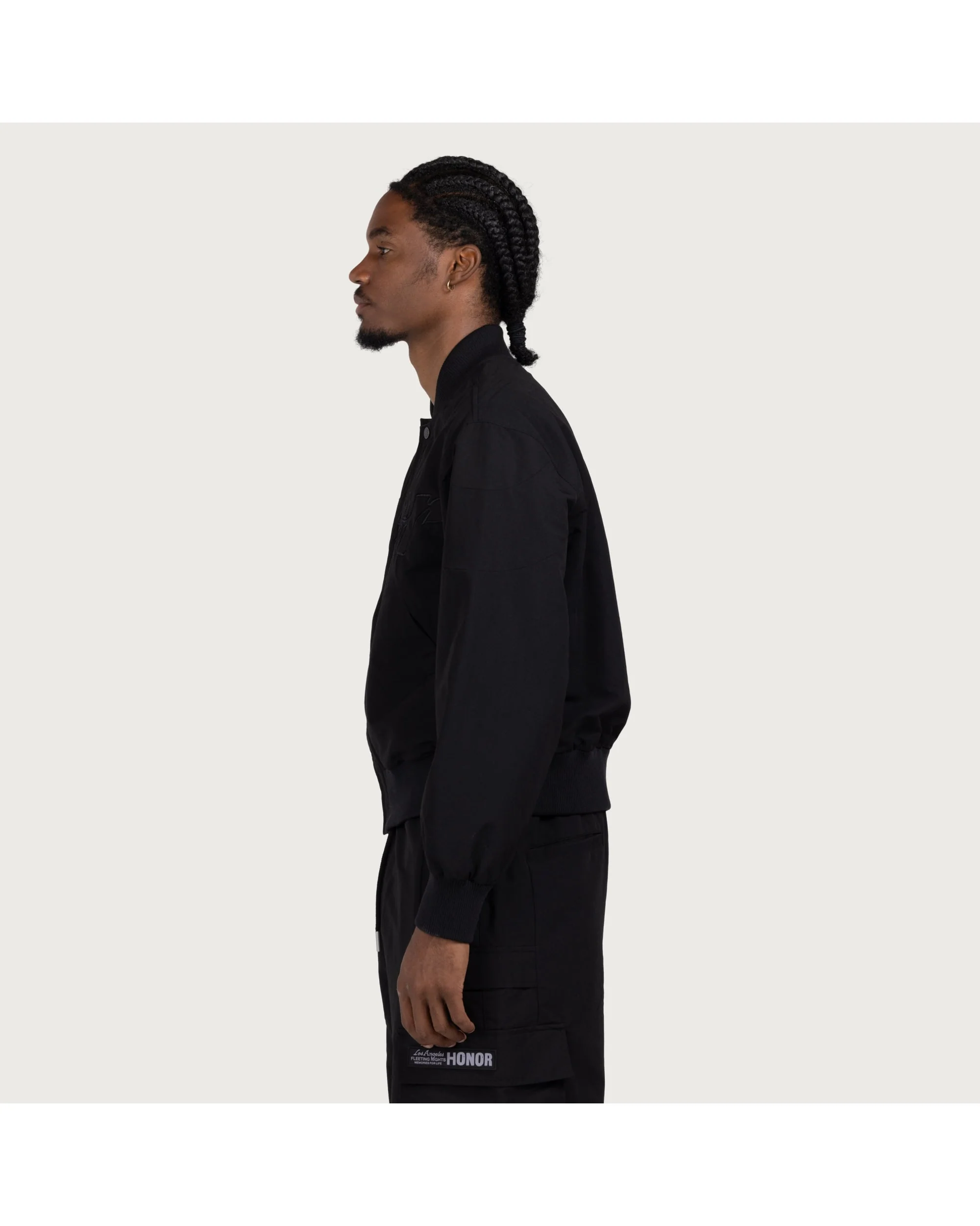 Nylon Bomber - Black - Image 4