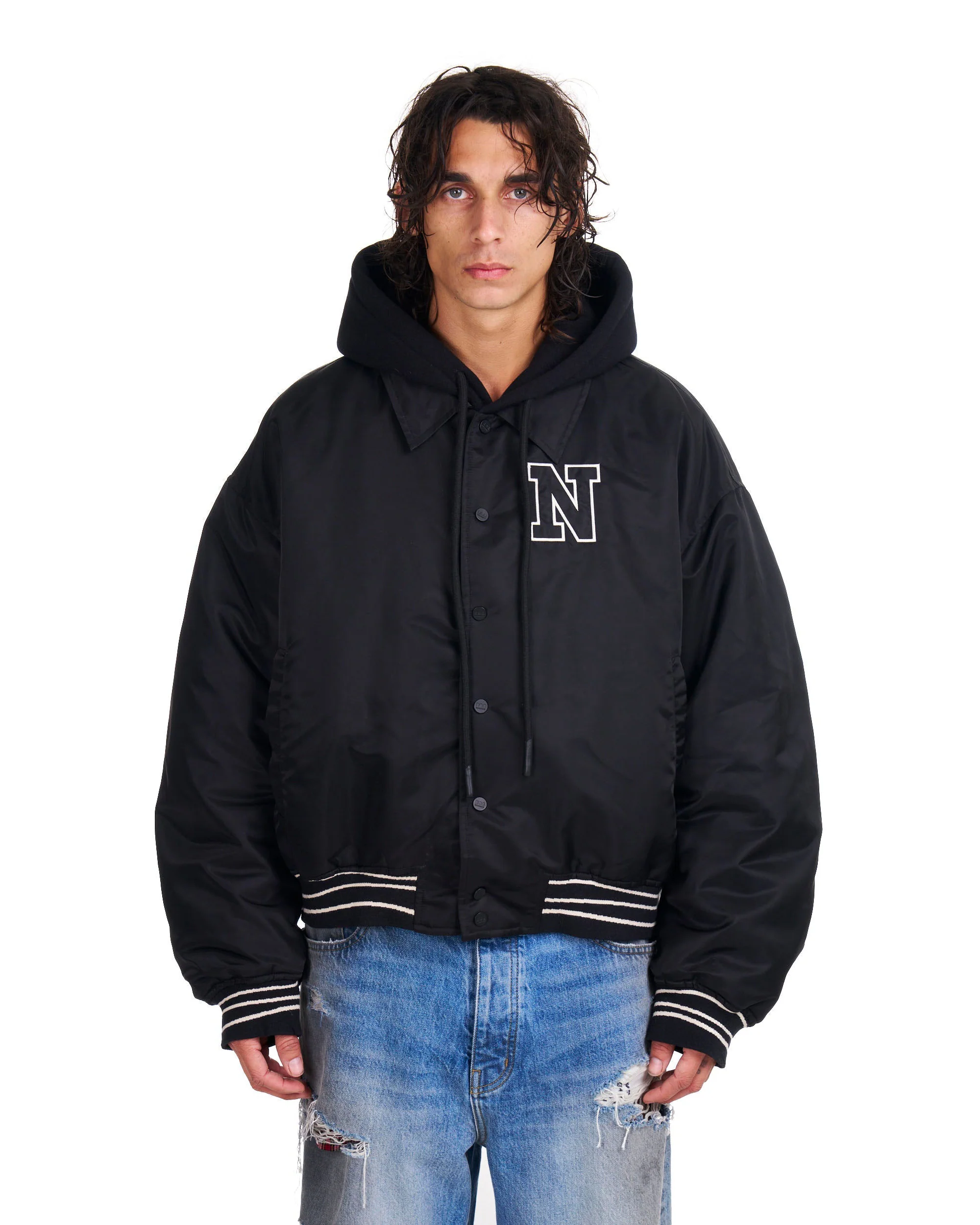 Nylon Hooded Bomber