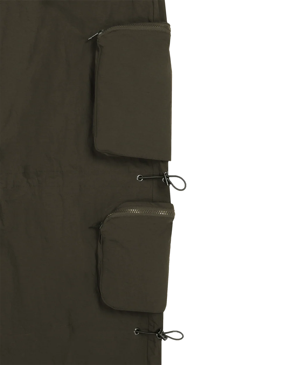 Nylon Parachute Pants- BROWN - Image 4