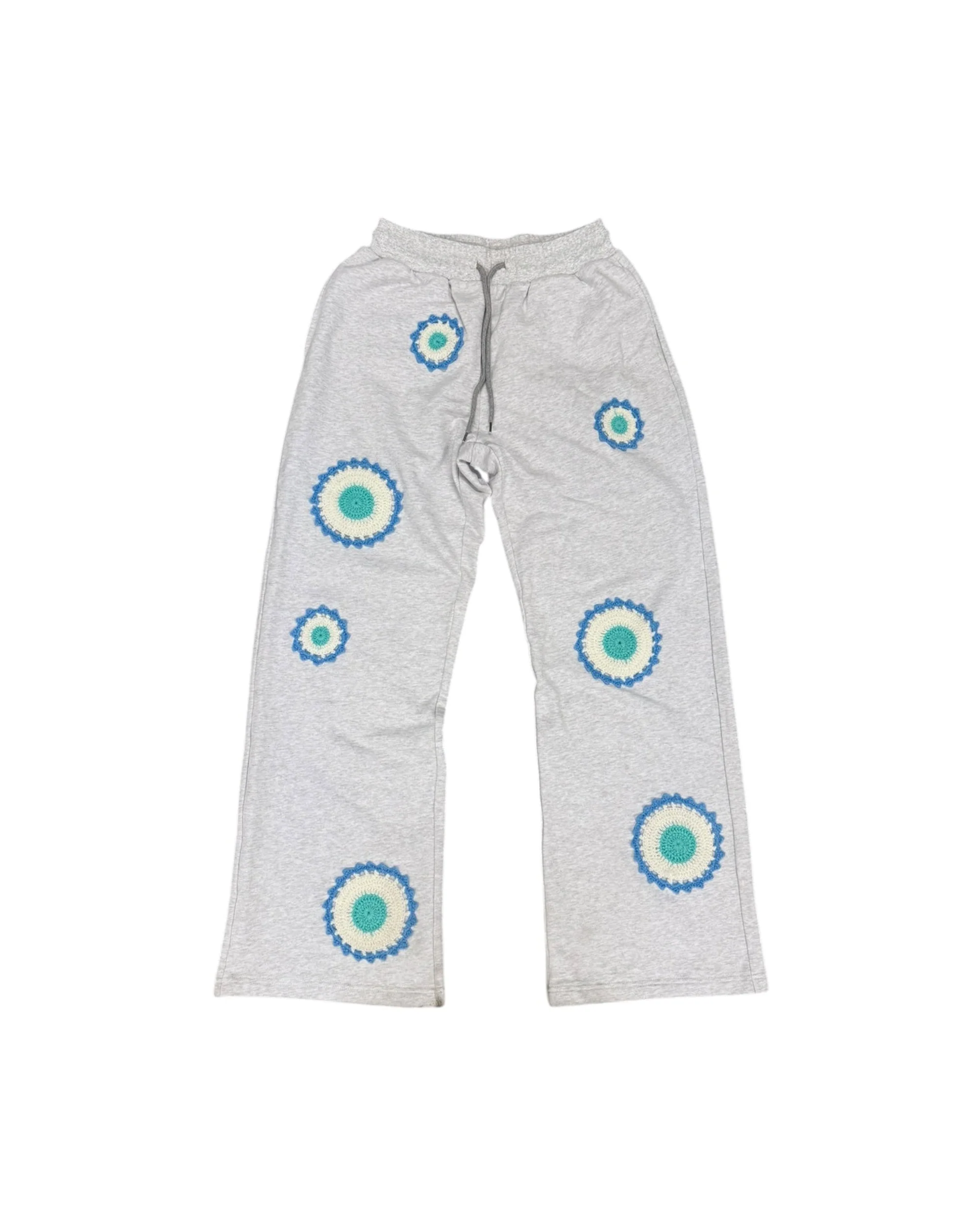 Ocean Patch Crochet Sweatpants