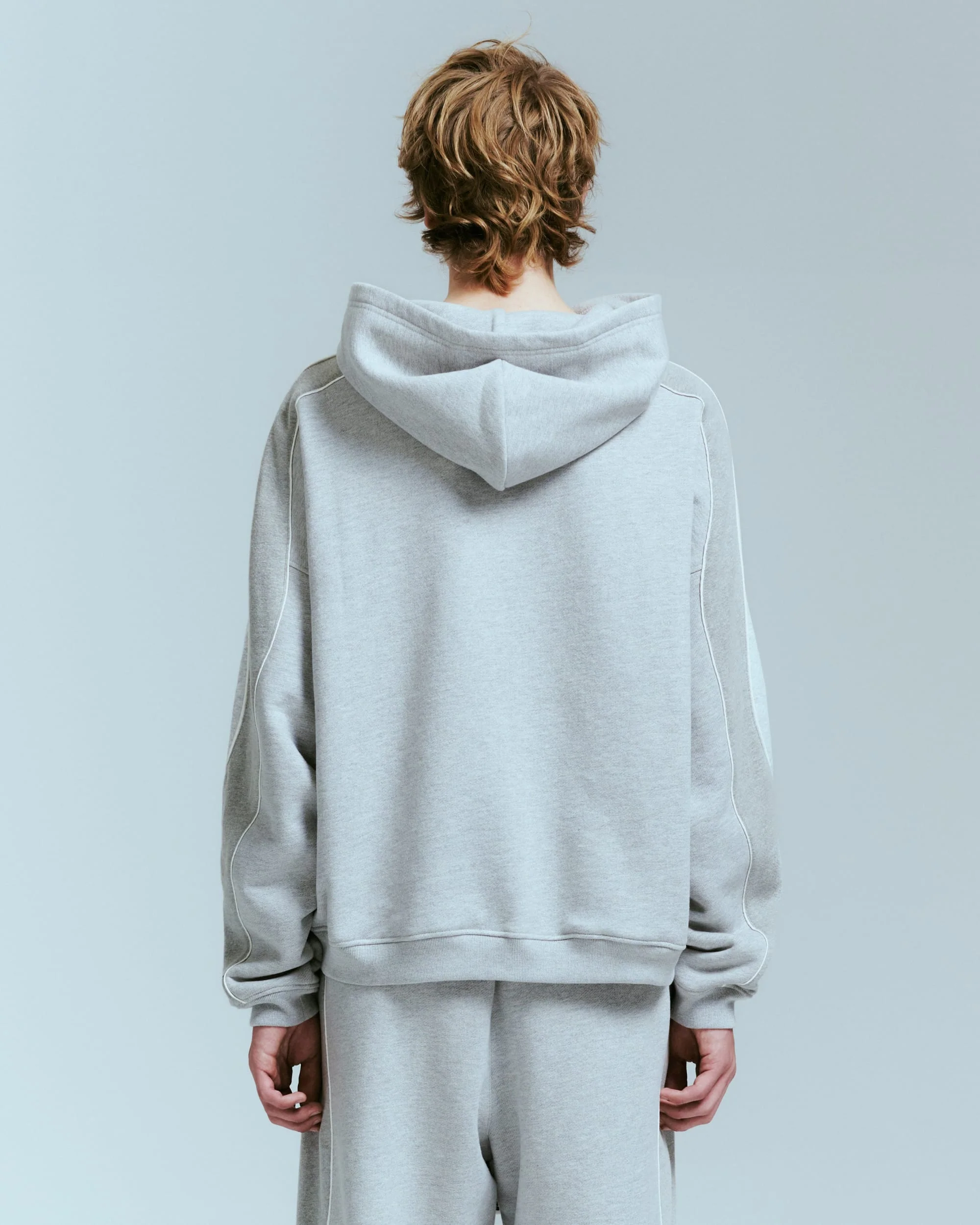 OLLIE HOODIE IN HEATHER GREY - Image 3