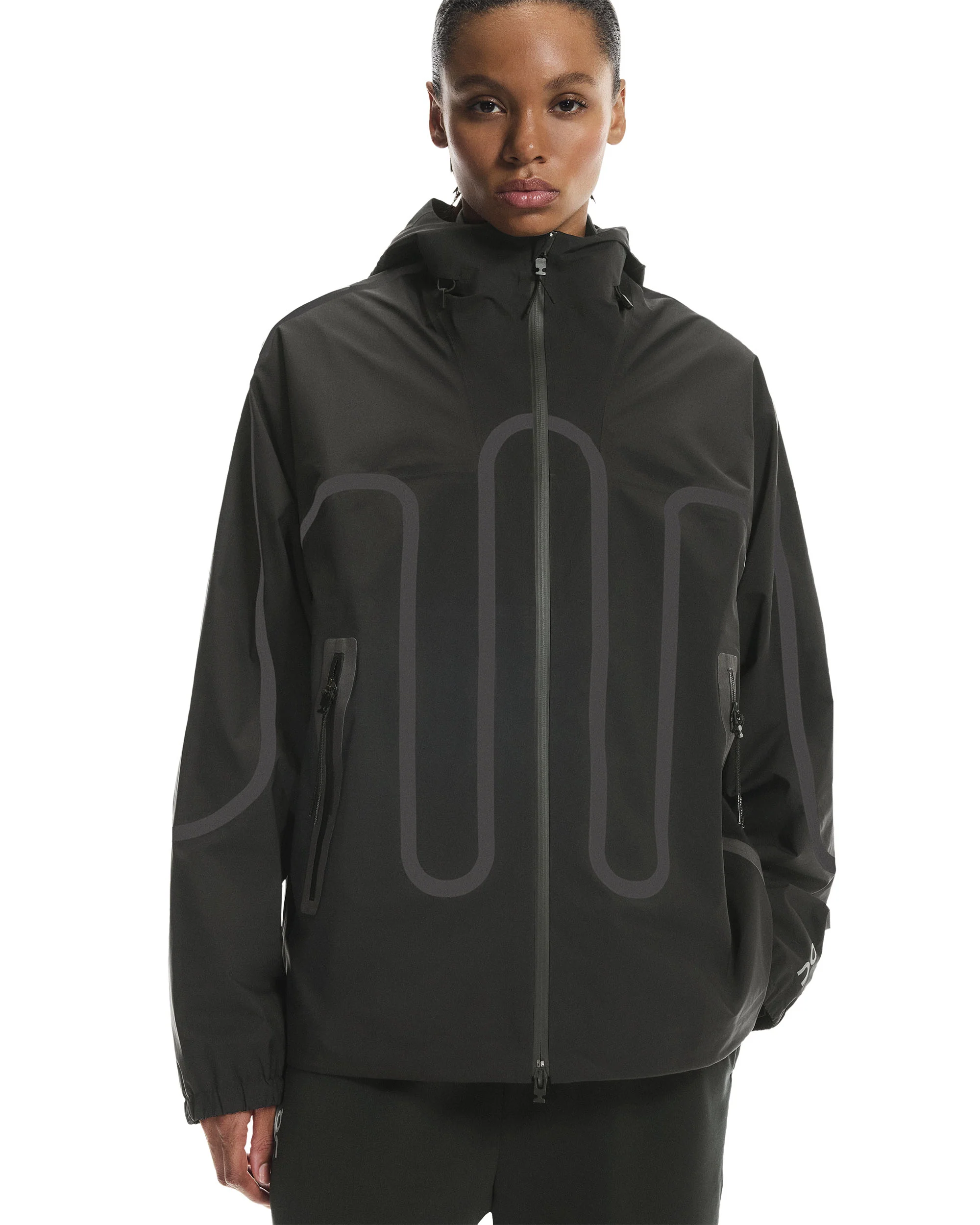 ON RUNNING WATERPROOF JACKET IKON BLACK