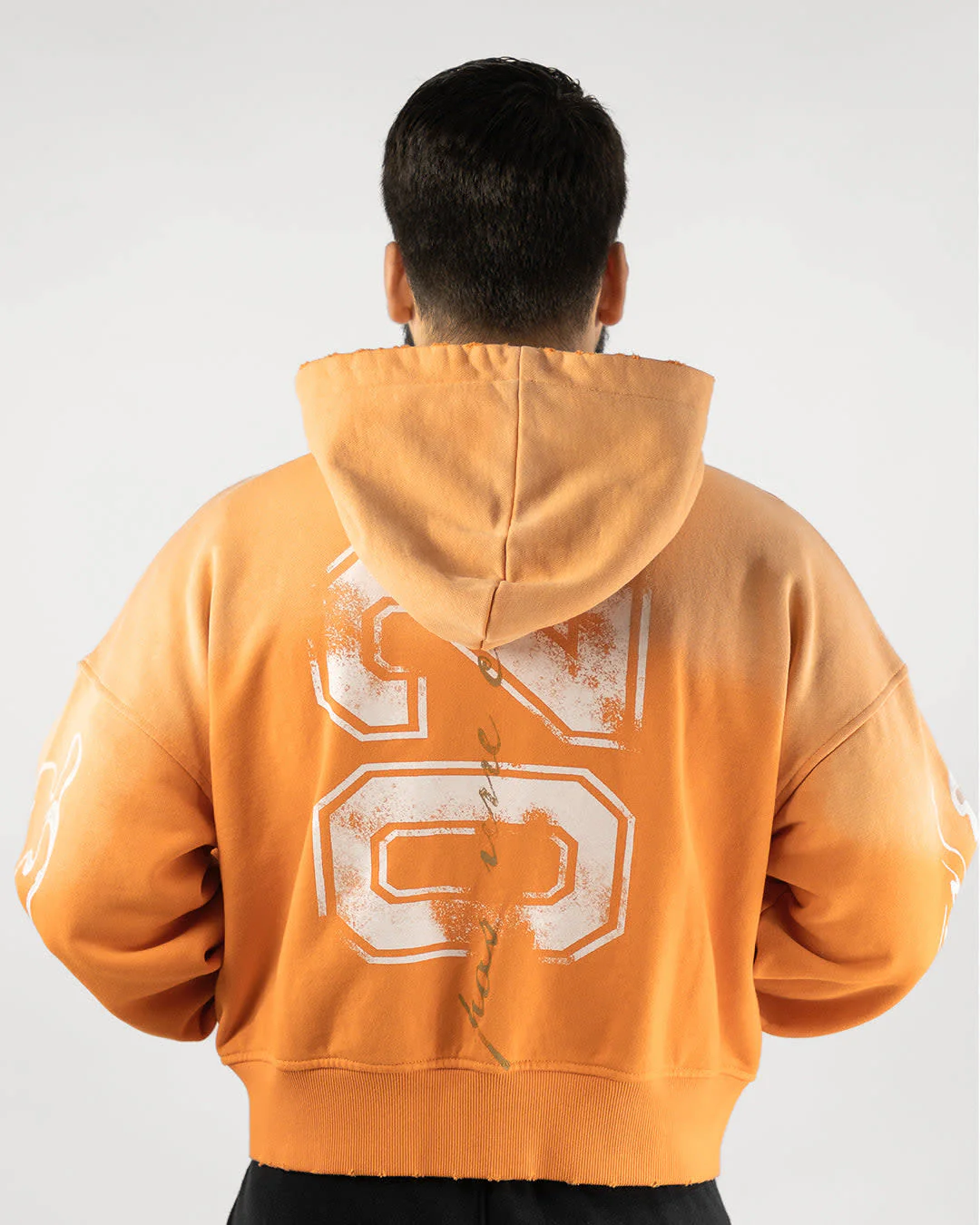 "ORANGE CREAM" BOXY OVERSIZED ZIP UP JACKET - Image 6