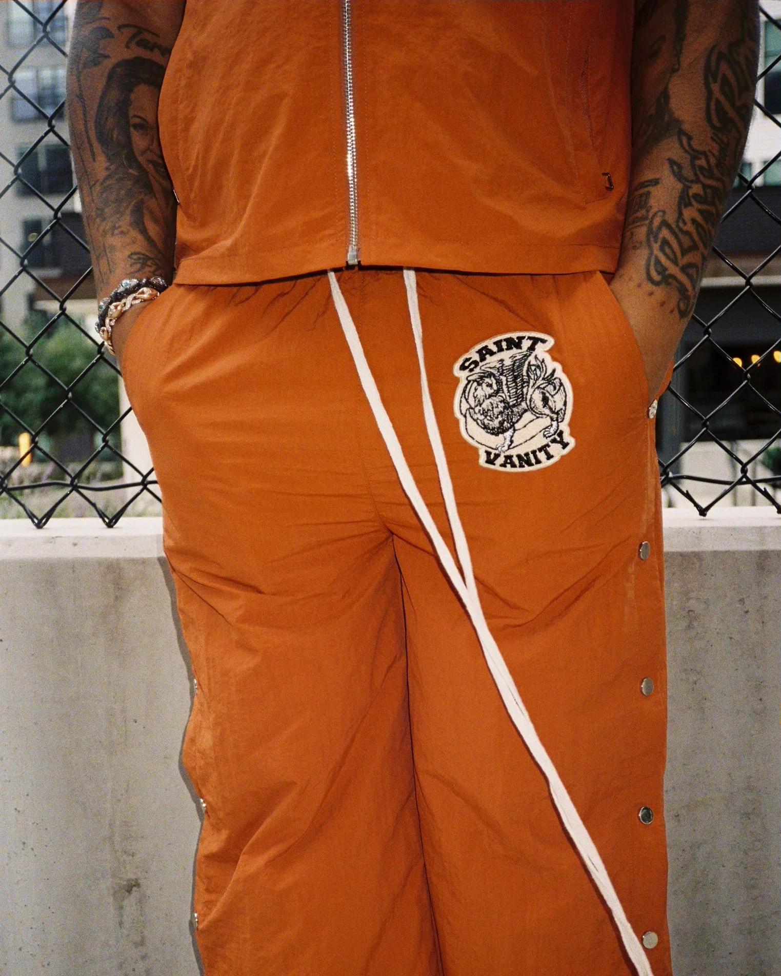 ORANGE NYLON BOTTOM - Image 2