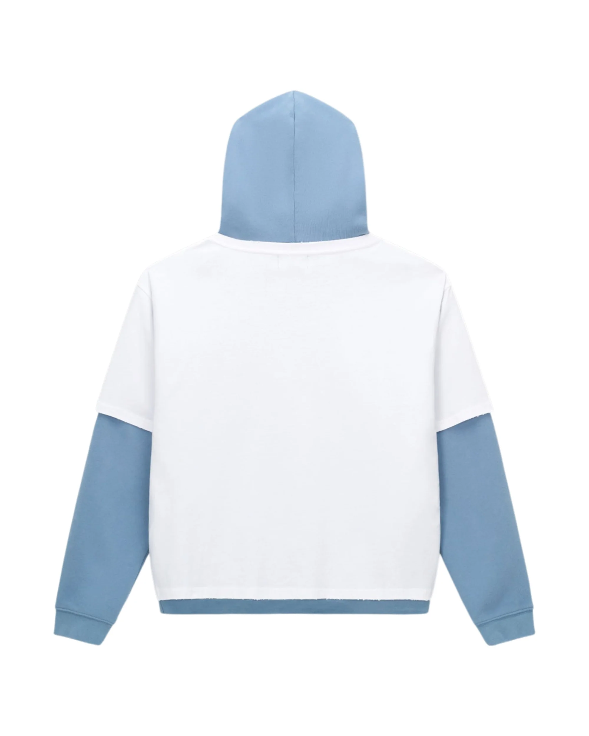 ORIEN LAYERED HOODIE | DUSTLIGHT BLUE - Image 2