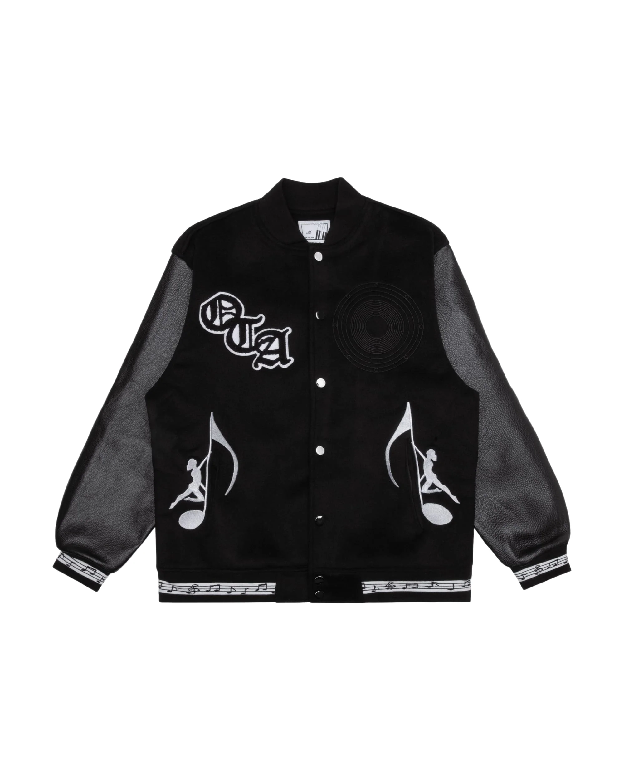 OTA Black Sin City Symphony Varsity Jacket