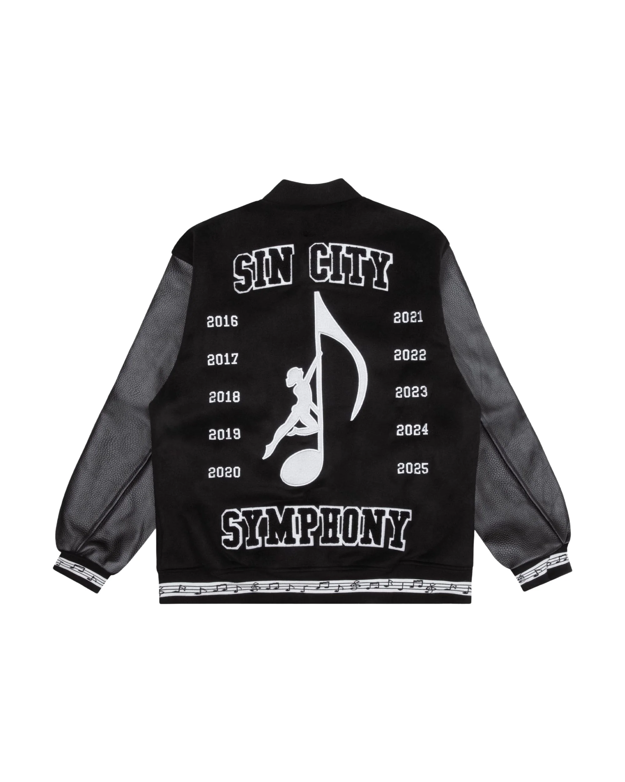 OTA Black Sin City Symphony Varsity Jacket - Image 2