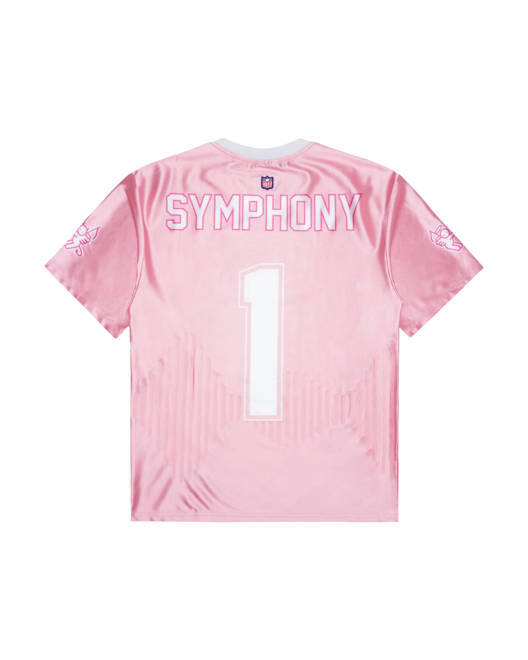 OTA Light Pink Sin City Symphony Satin Football Jersey (Away) - Image 3