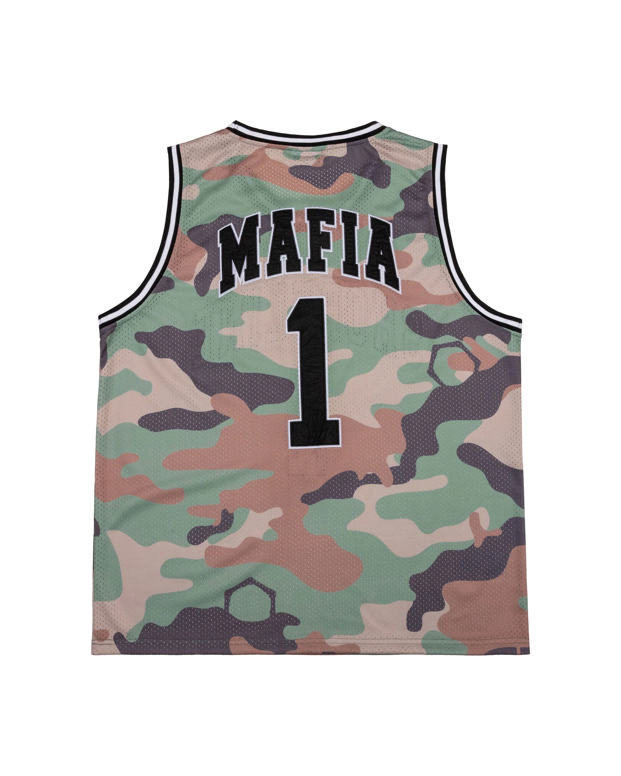 OTA & Shoreline Mafia OTX Boyz Military Camo Basketball Jersey - Image 2