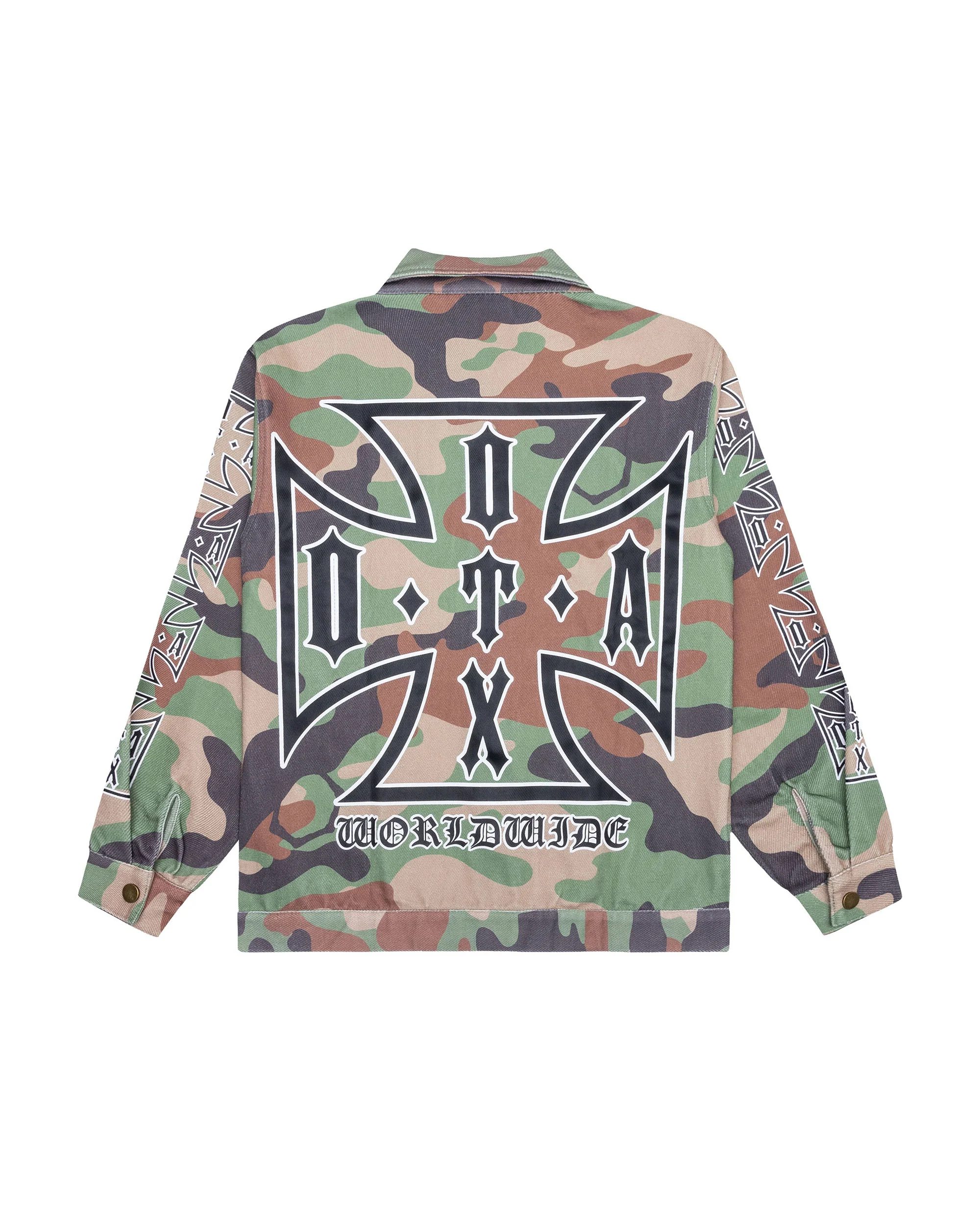 OTA & Shoreline Mafia OTX Boyz Military Camo Choppa Work Jacket - Image 2
